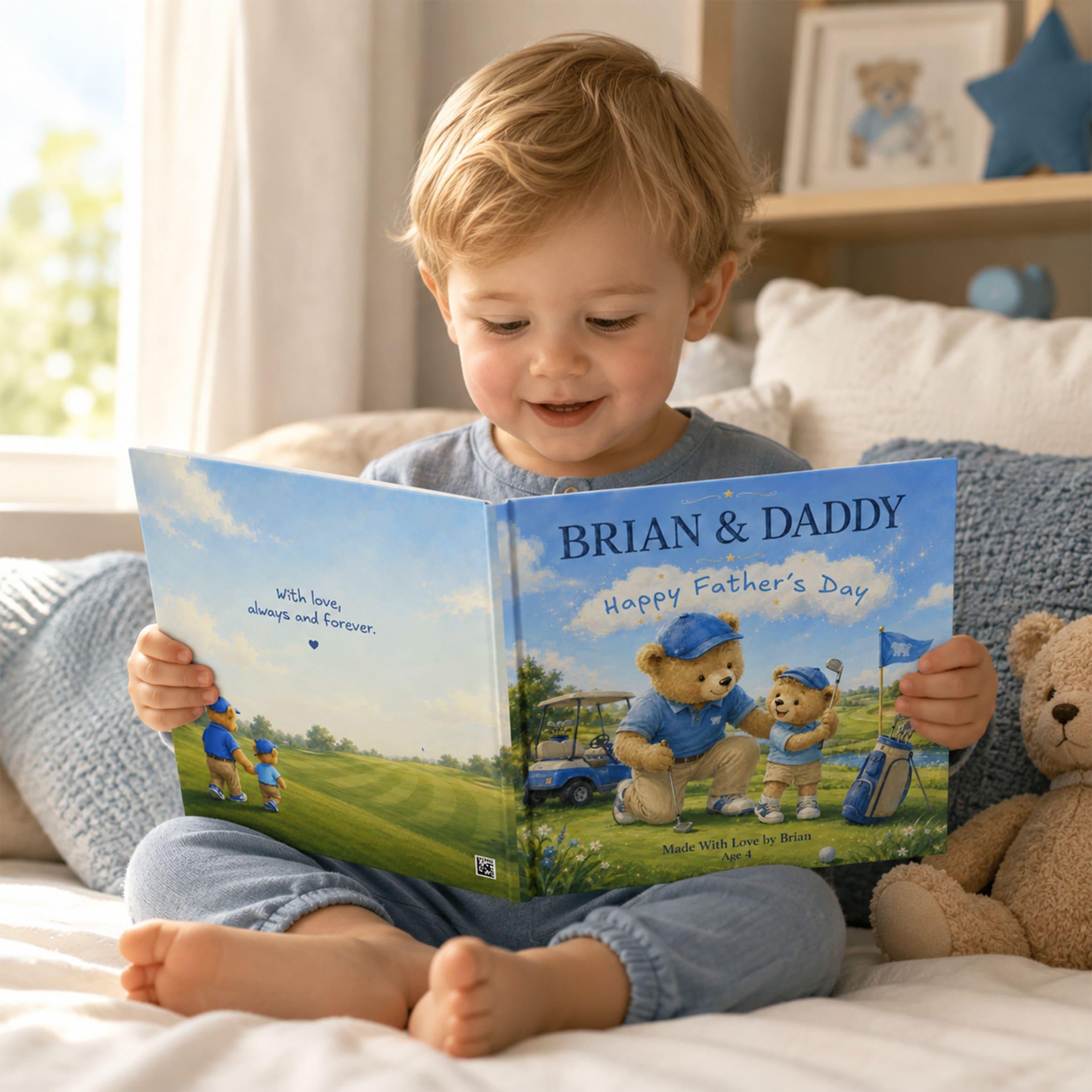 Personalized Golf Dad Book From Kids