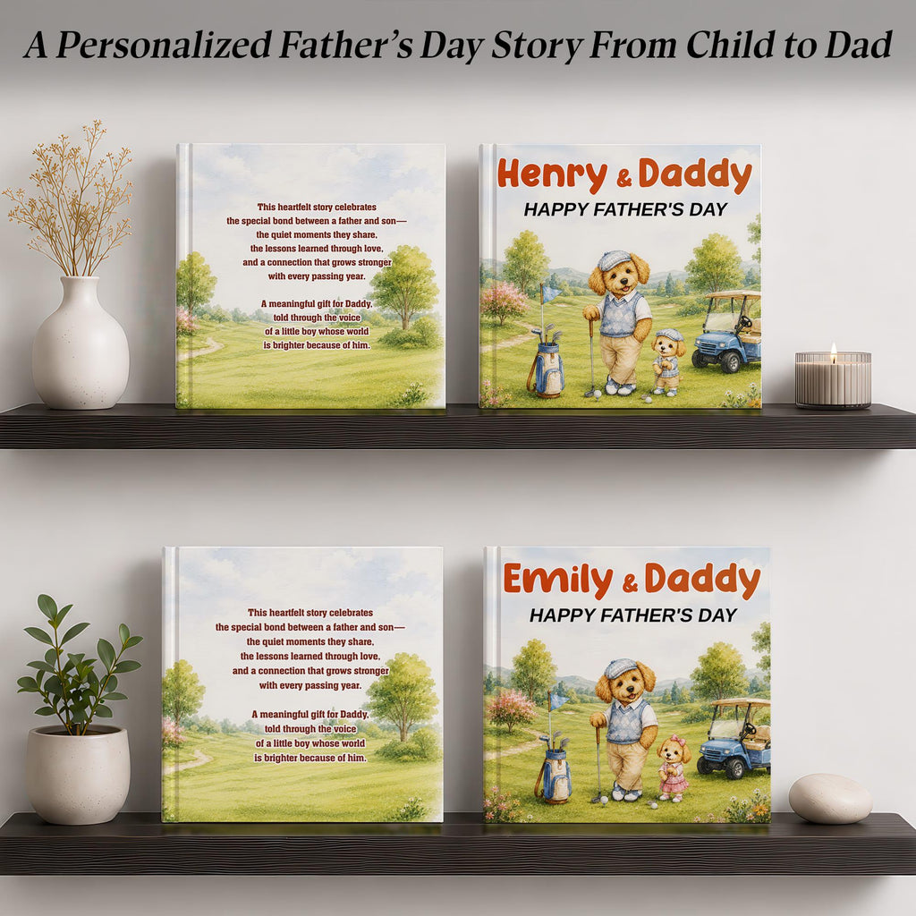 Personalized Golf Dad Story Book for Father's Day