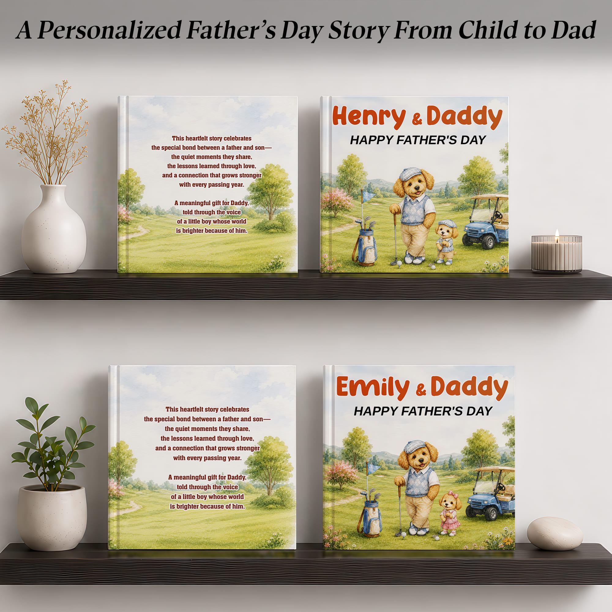 Personalized Golf Dad Story Book for Father's Day