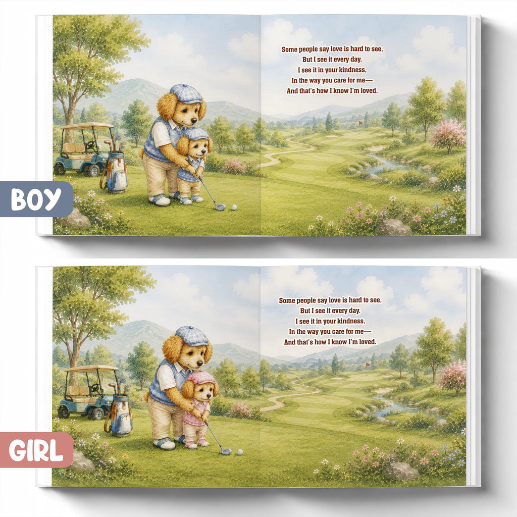 Personalized Golf Dad Story Book for Father's Day