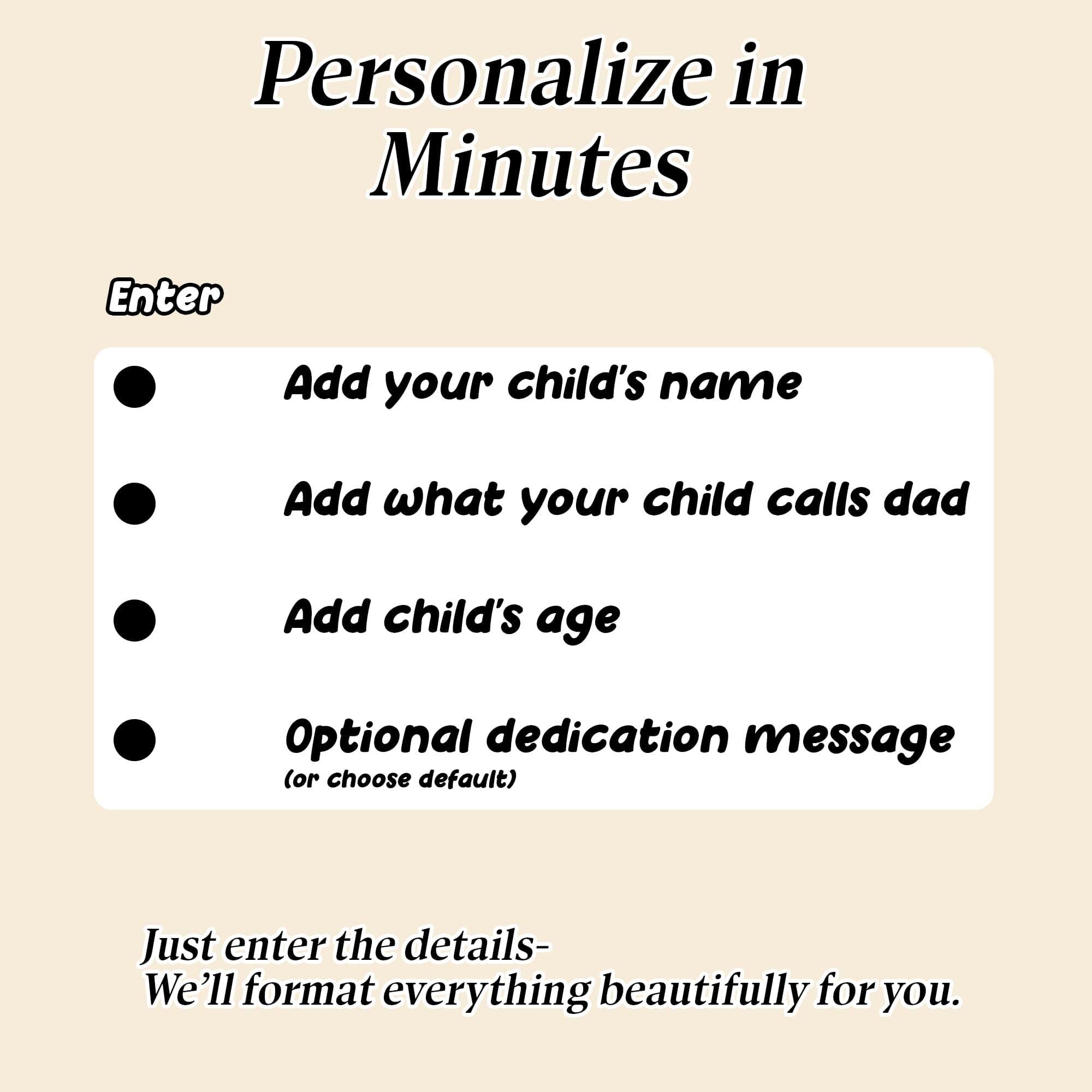 Personalized Golf Dad Story Book for Father's Day
