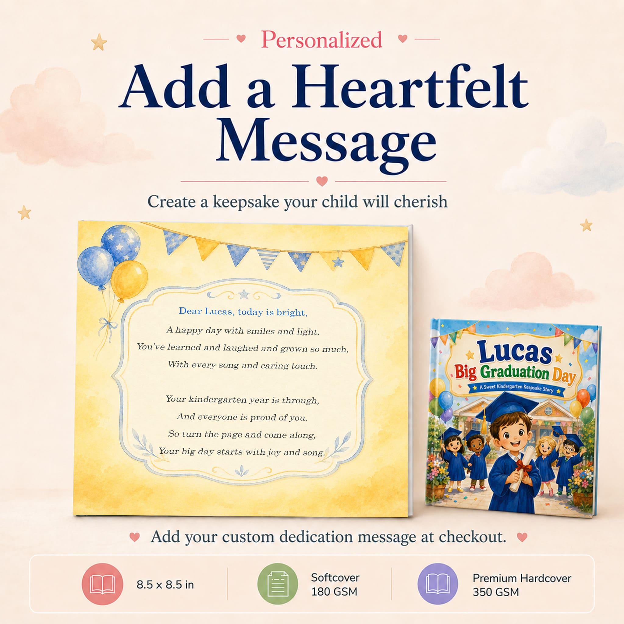Personalized Kindergarten Graduation Book