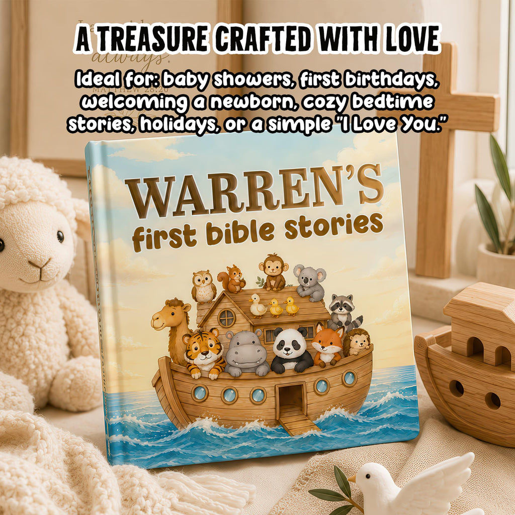 Personalized First Bible Stories Book for Kids