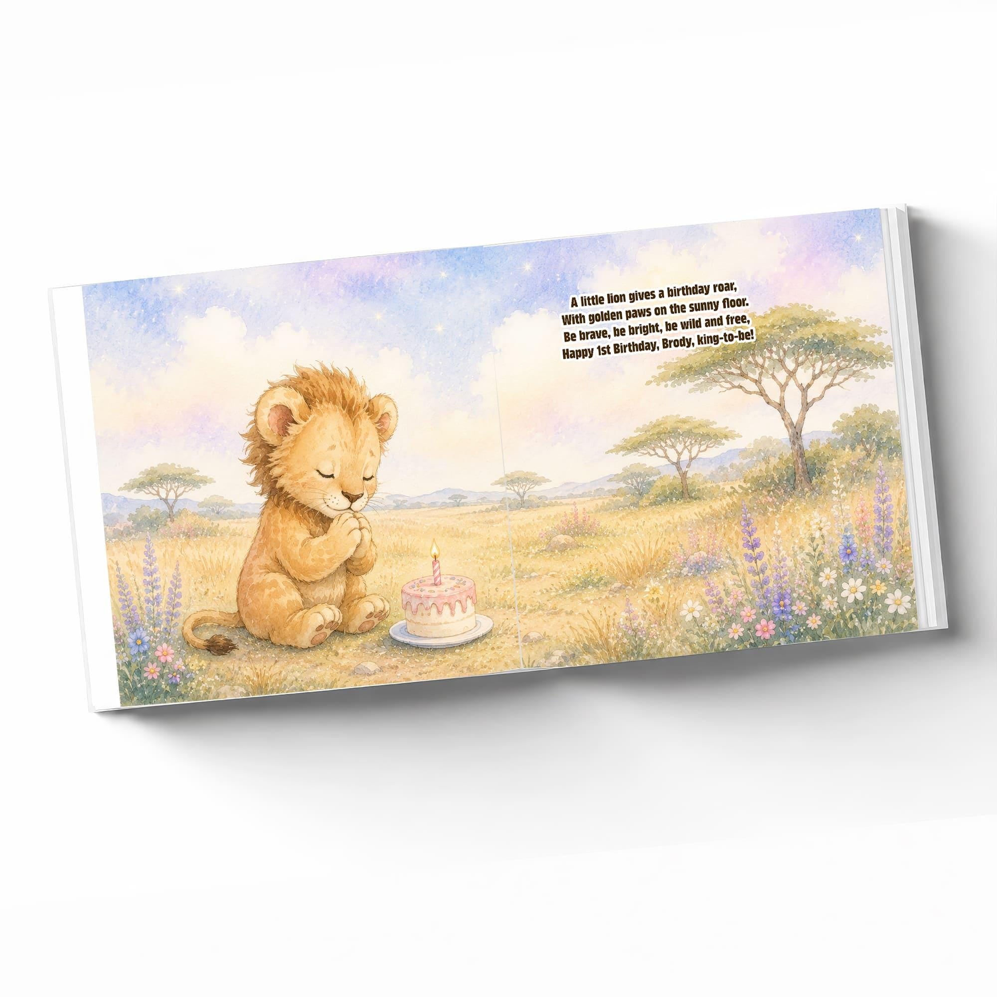 Personalized First Birthday Book for Baby Boys and Girls
