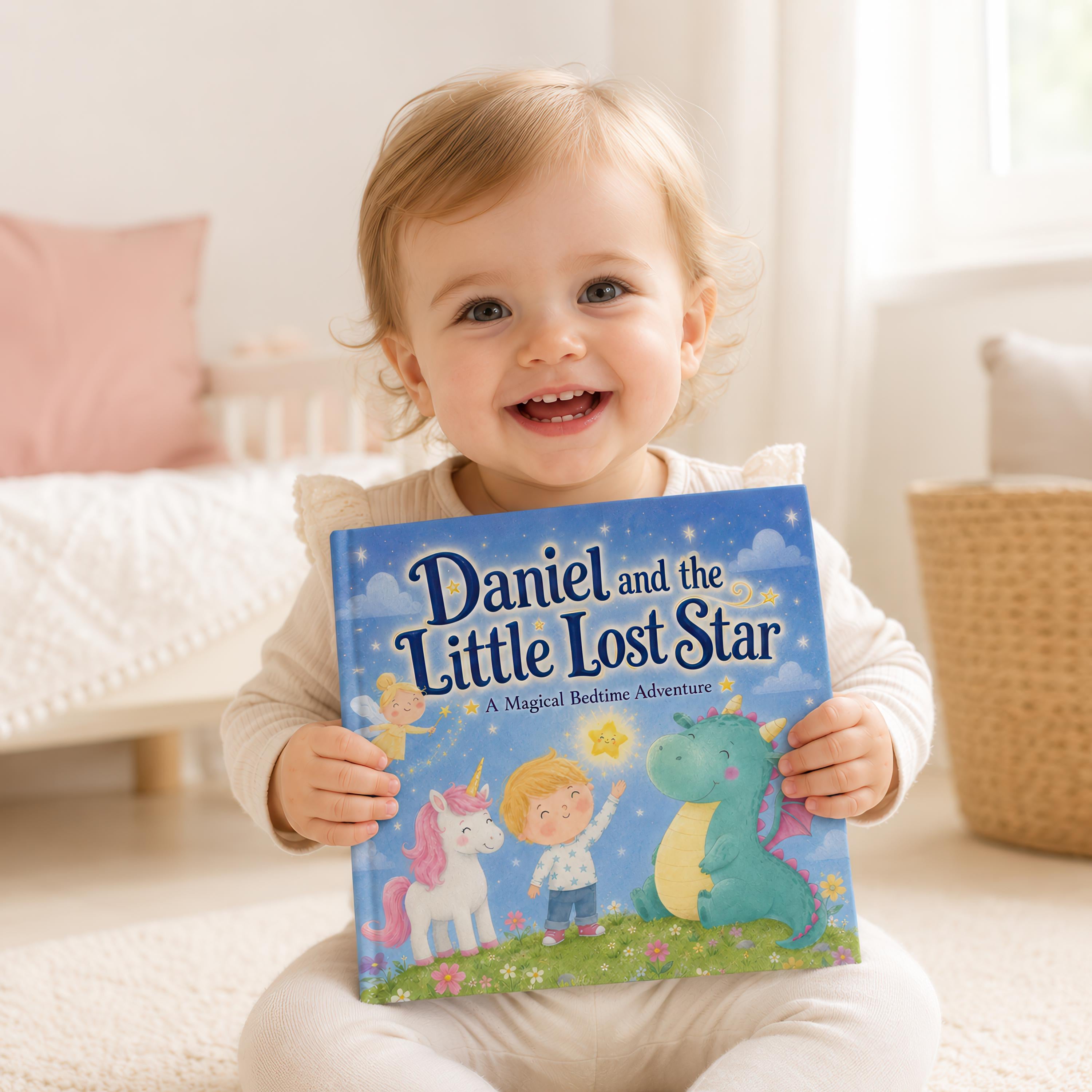 Personalized Bedtime Story Book, Custom Name Children’s Book, Dragon Unicorn Fairy Adventure, Baby Shower Birthday Gift