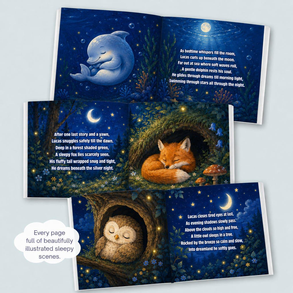 Personalized Baby Bedtime Storybook With Custom Name