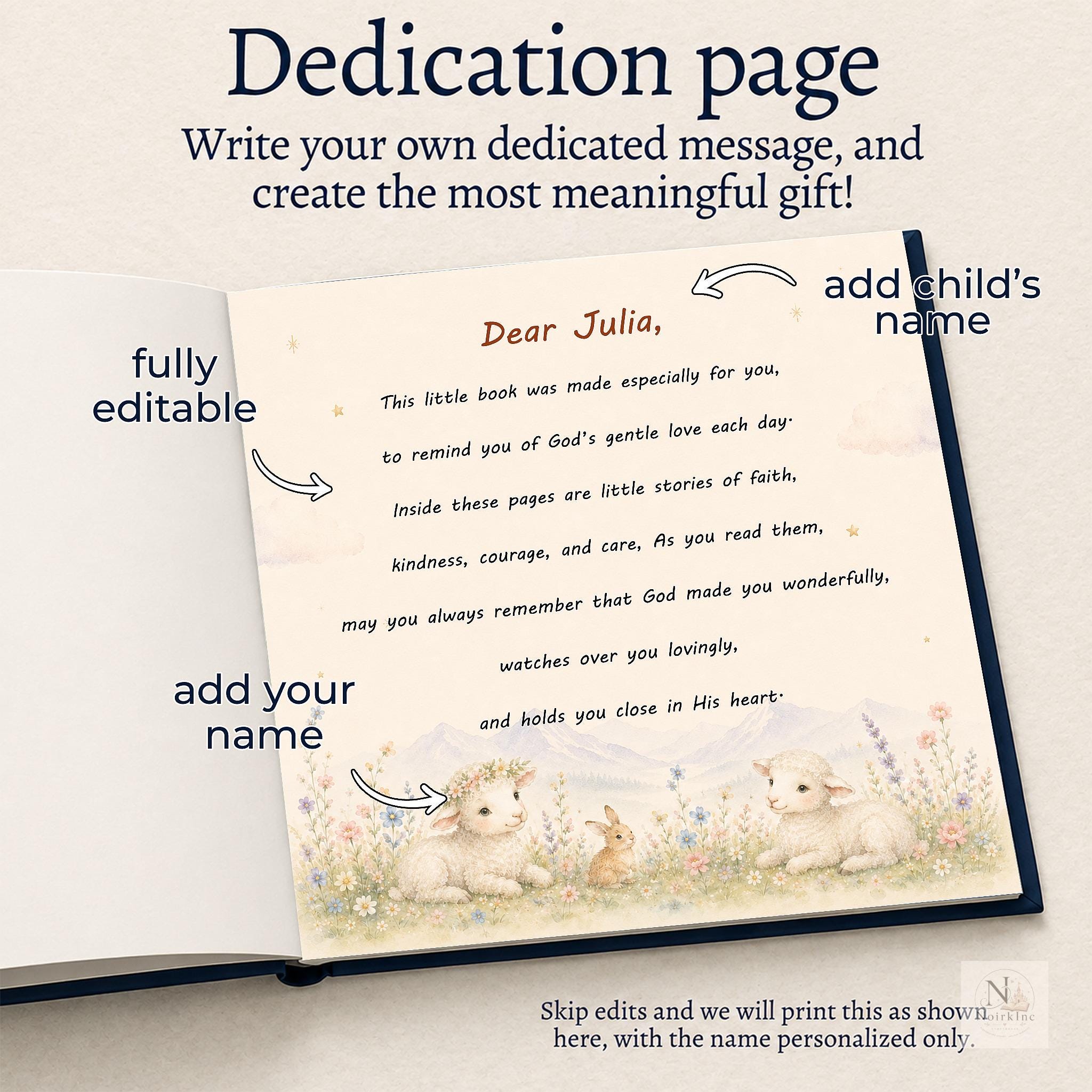 Personalized Baby Bible Story Book