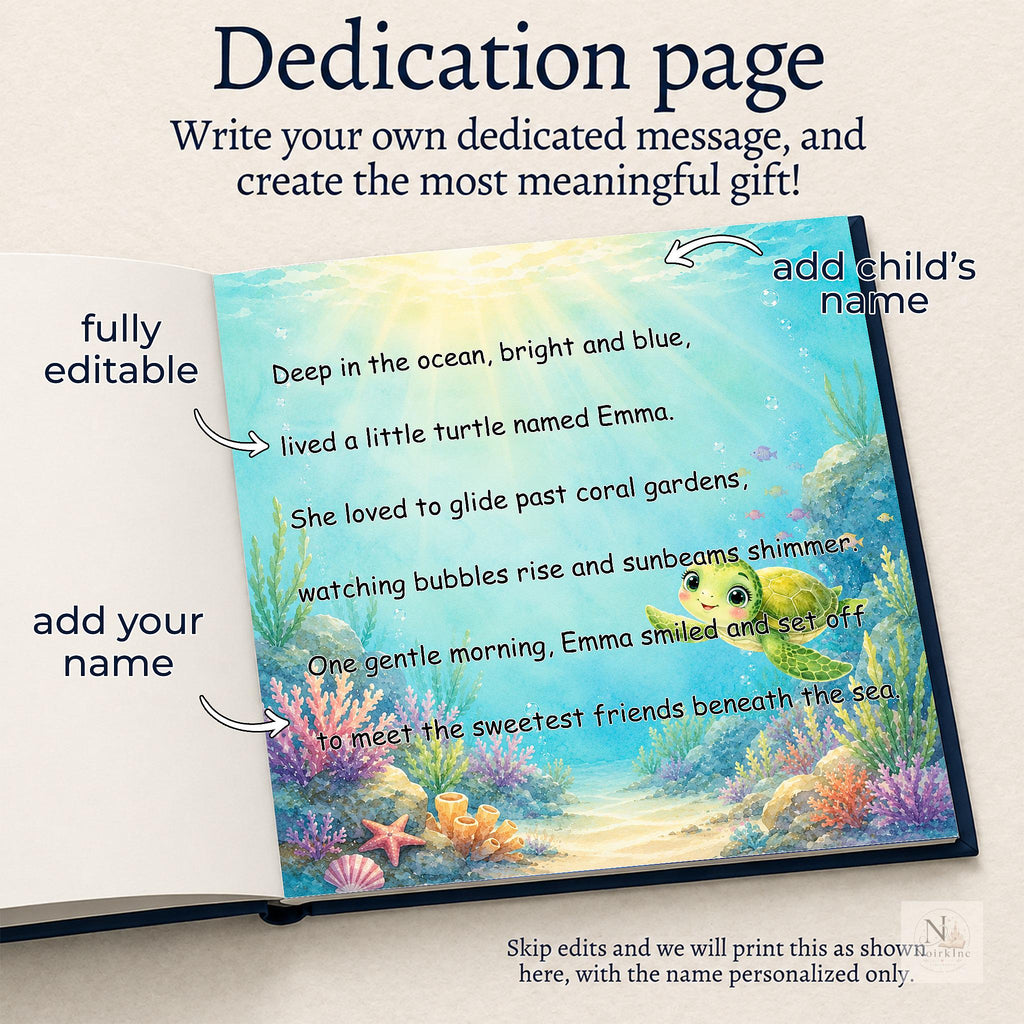 Personalized Ocean Story Book for Kids