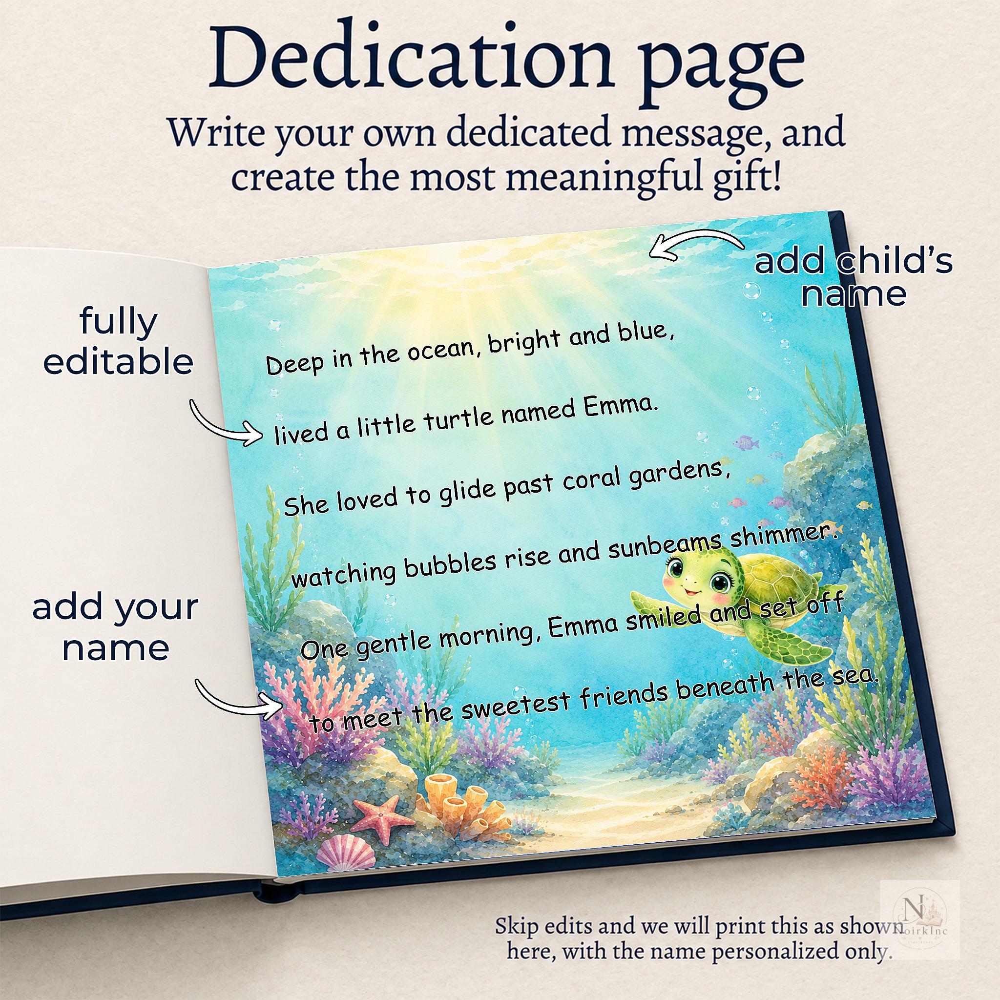 Personalized Ocean Story Book for Kids