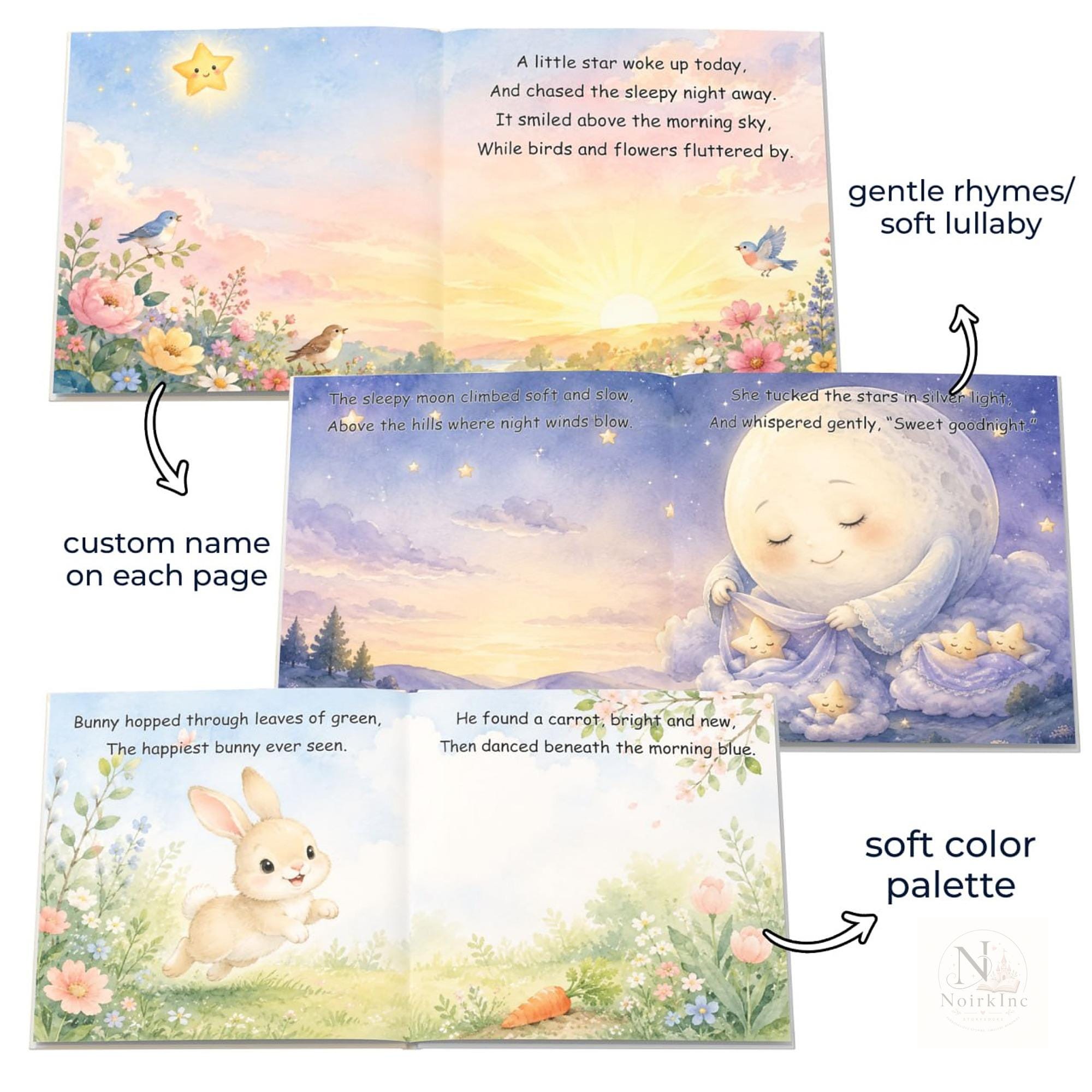 Personalized Baby Girl Rhyme Book