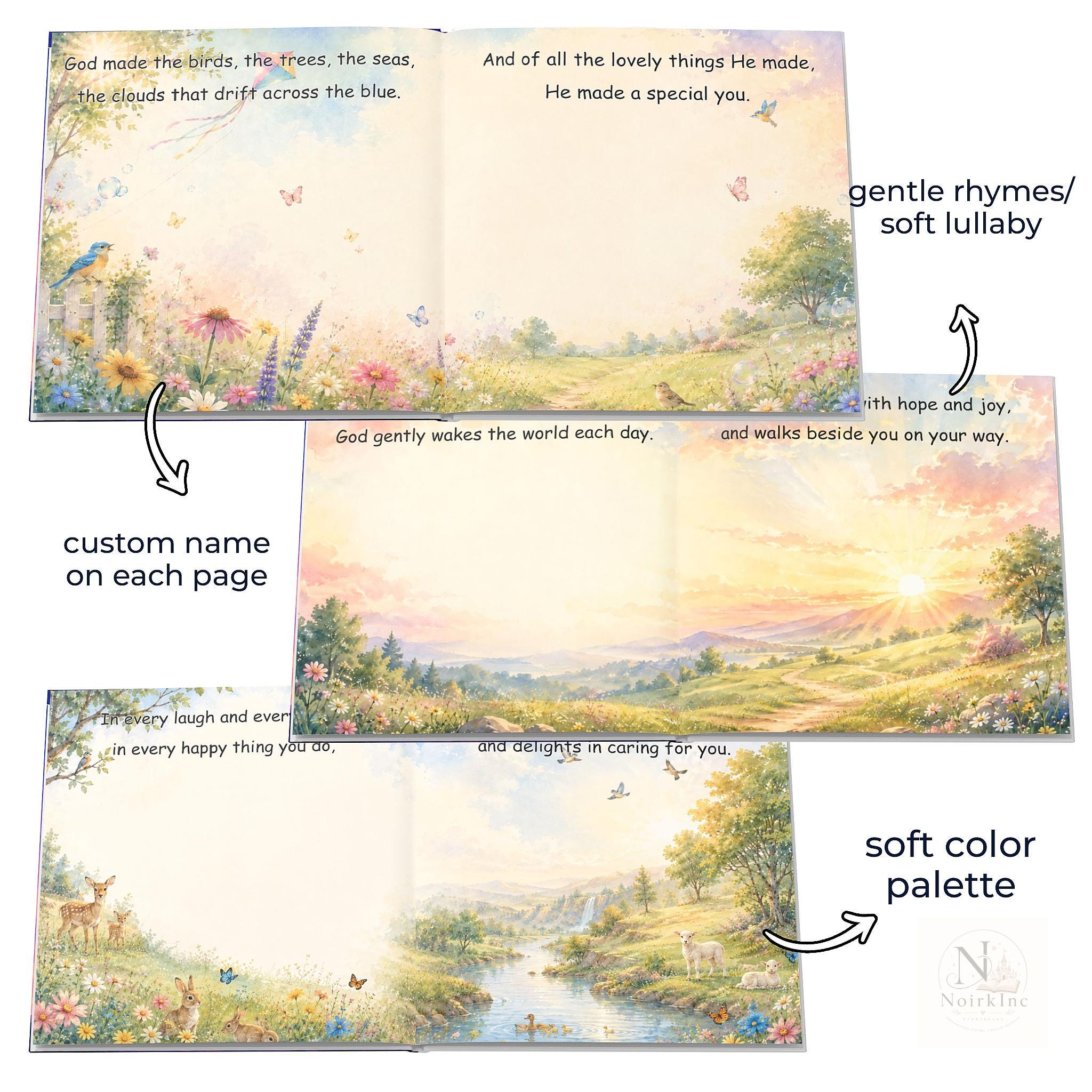 Personalized Christian Book for Kids - Baptism Gift