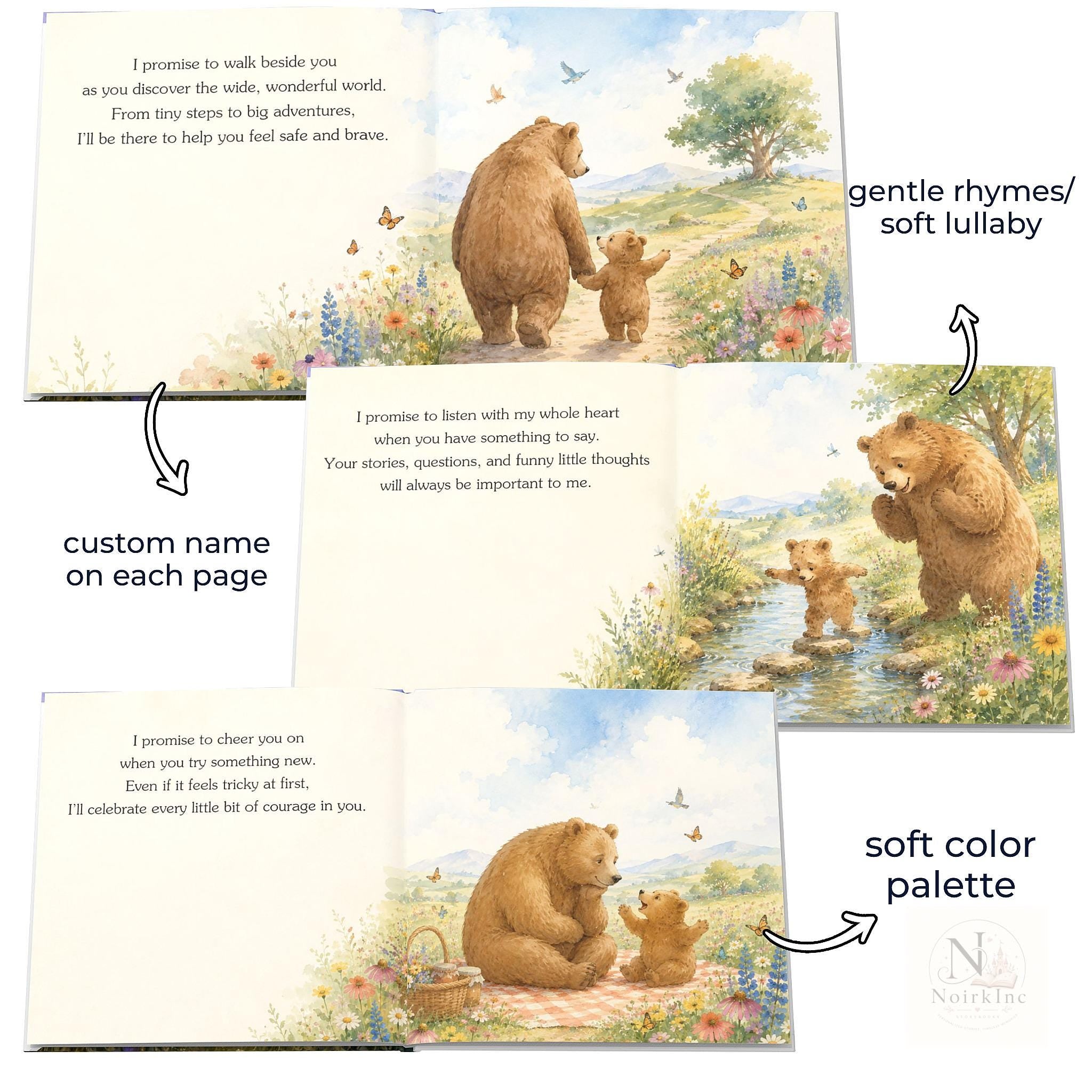Personalized Children's Bear Story Book