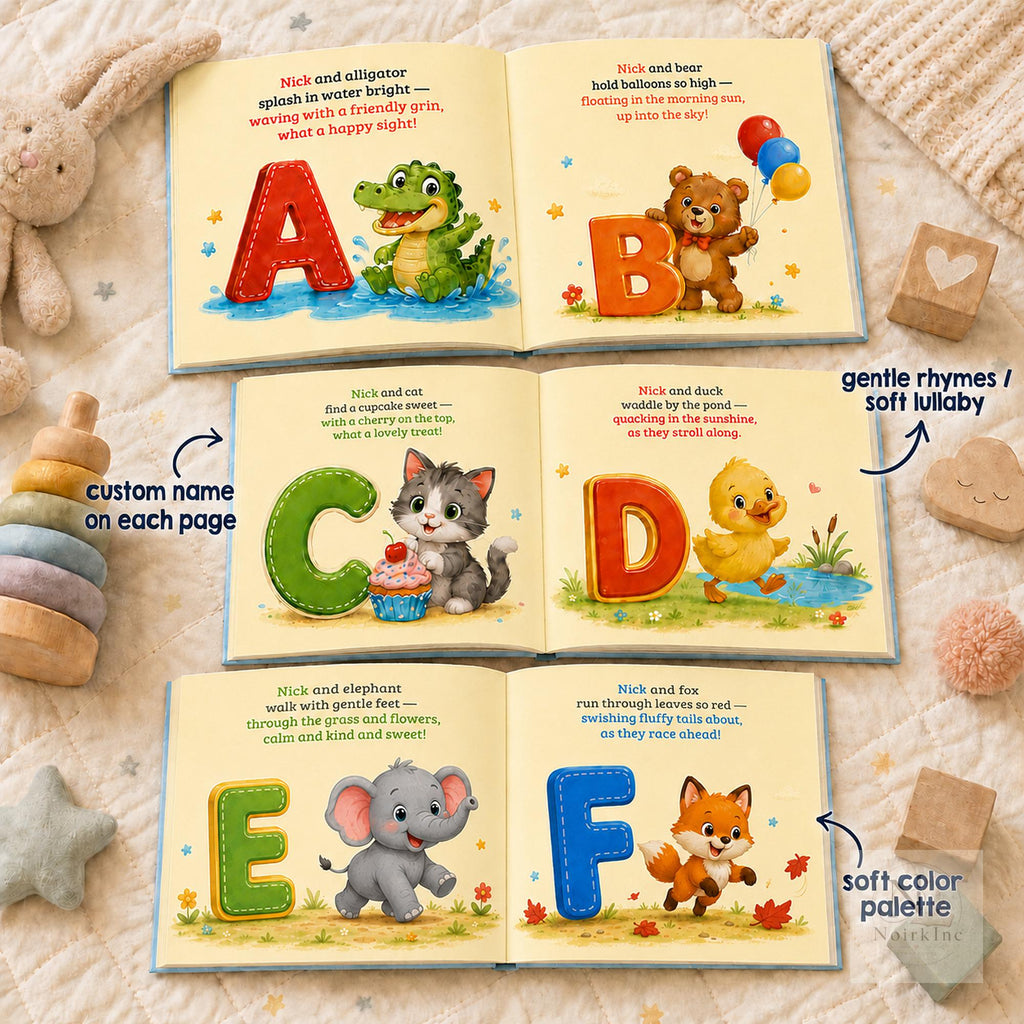 Personalized Baby ABC Book With Custom Name