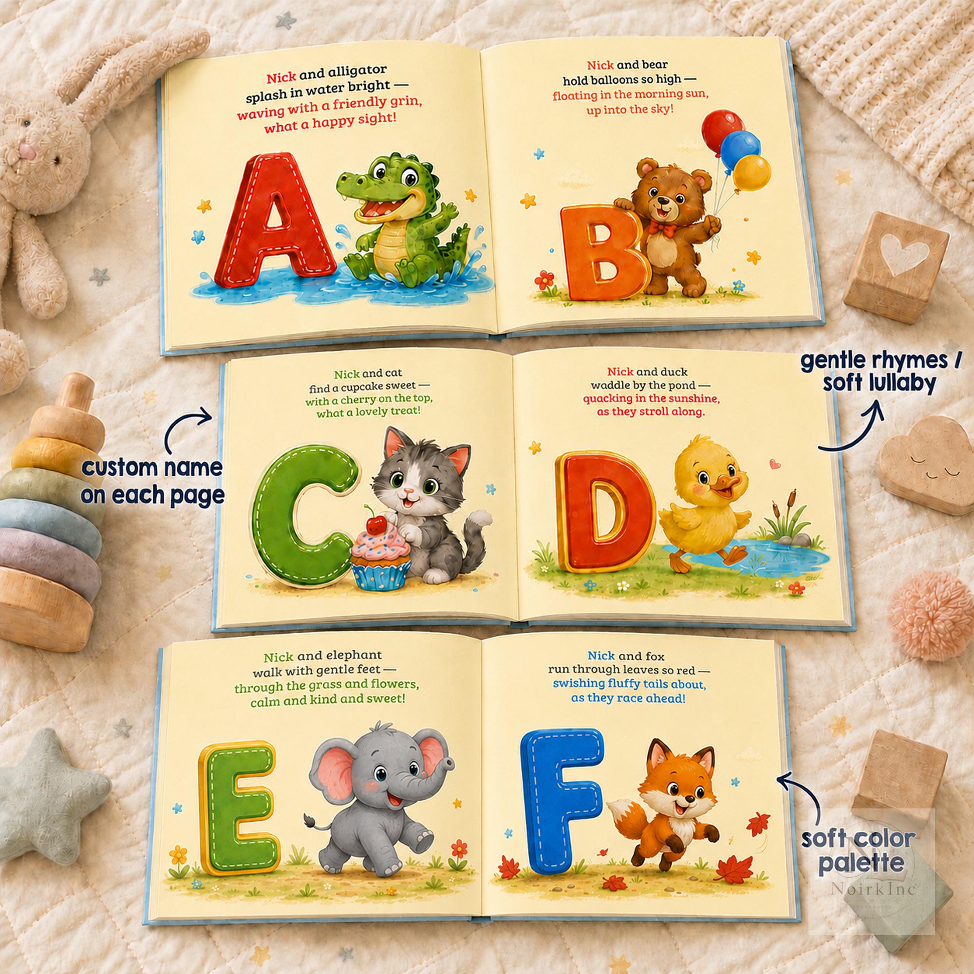 Personalized Baby ABC Book With Custom Name