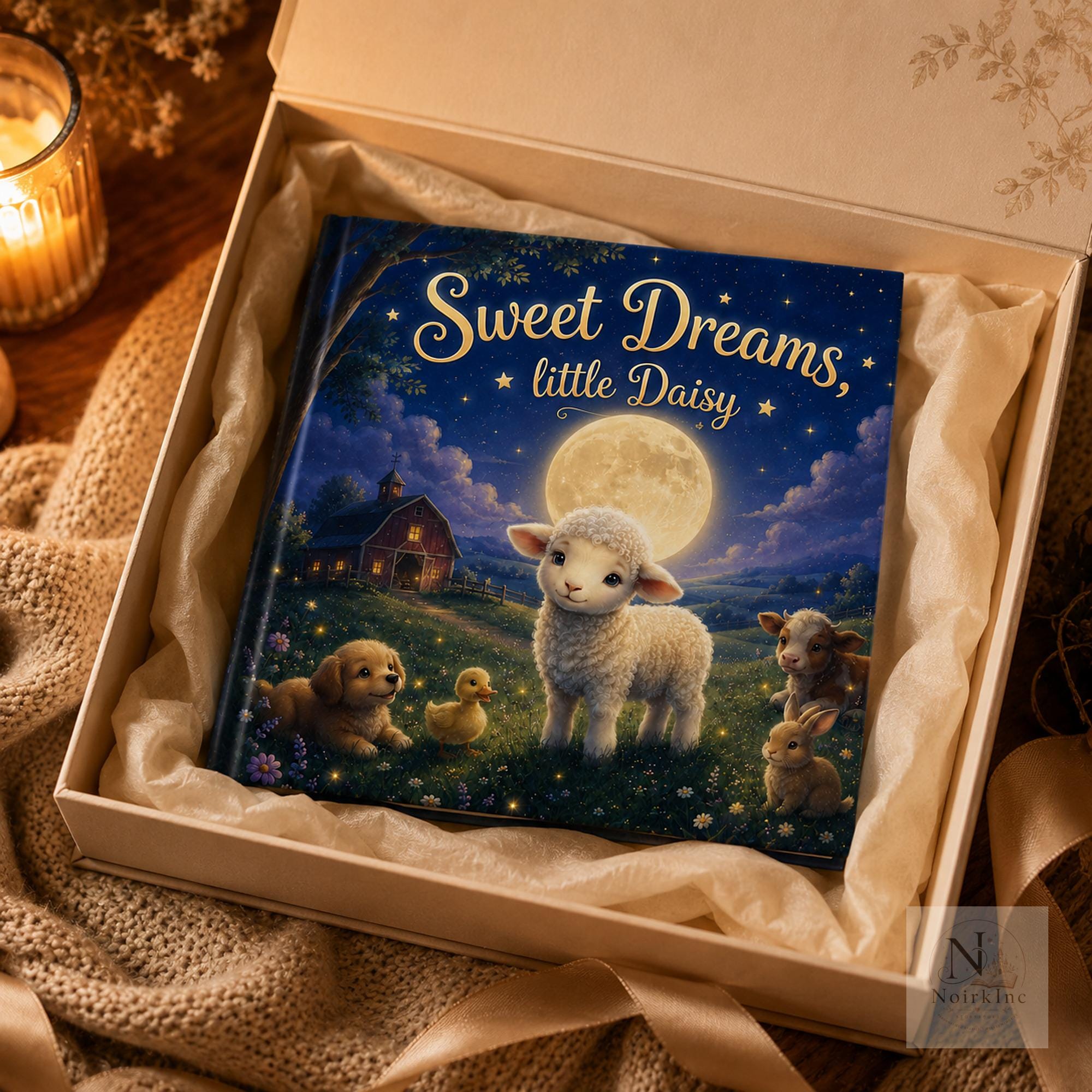 Personalized Bedtime Story Book With Farm Animals