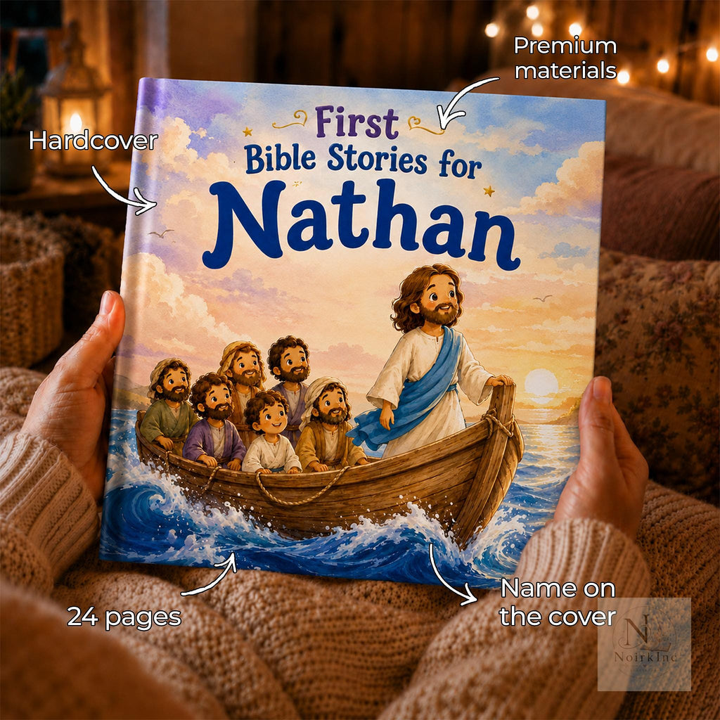 Personalized First Bible Stories Book for Kids