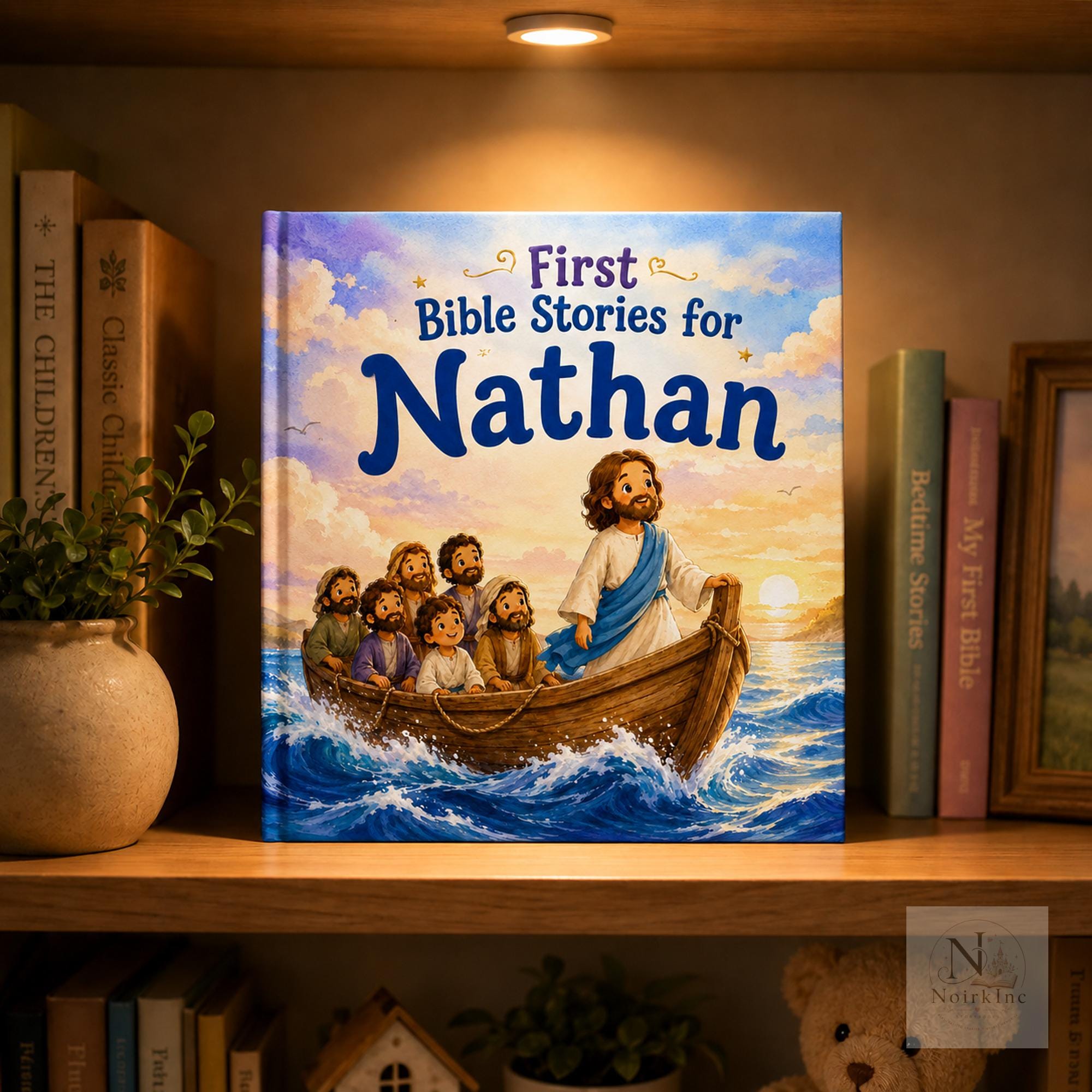 Personalized First Bible Stories Book for Kids