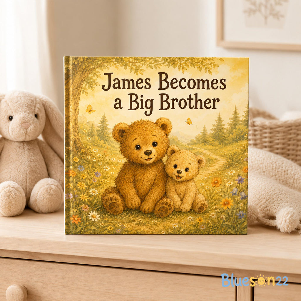 Personalized Baby Story Book, Custom Name Big Brother Gift, Nursery Keepsake Storybook, Baby Shower Gift, Custom Children’s Book