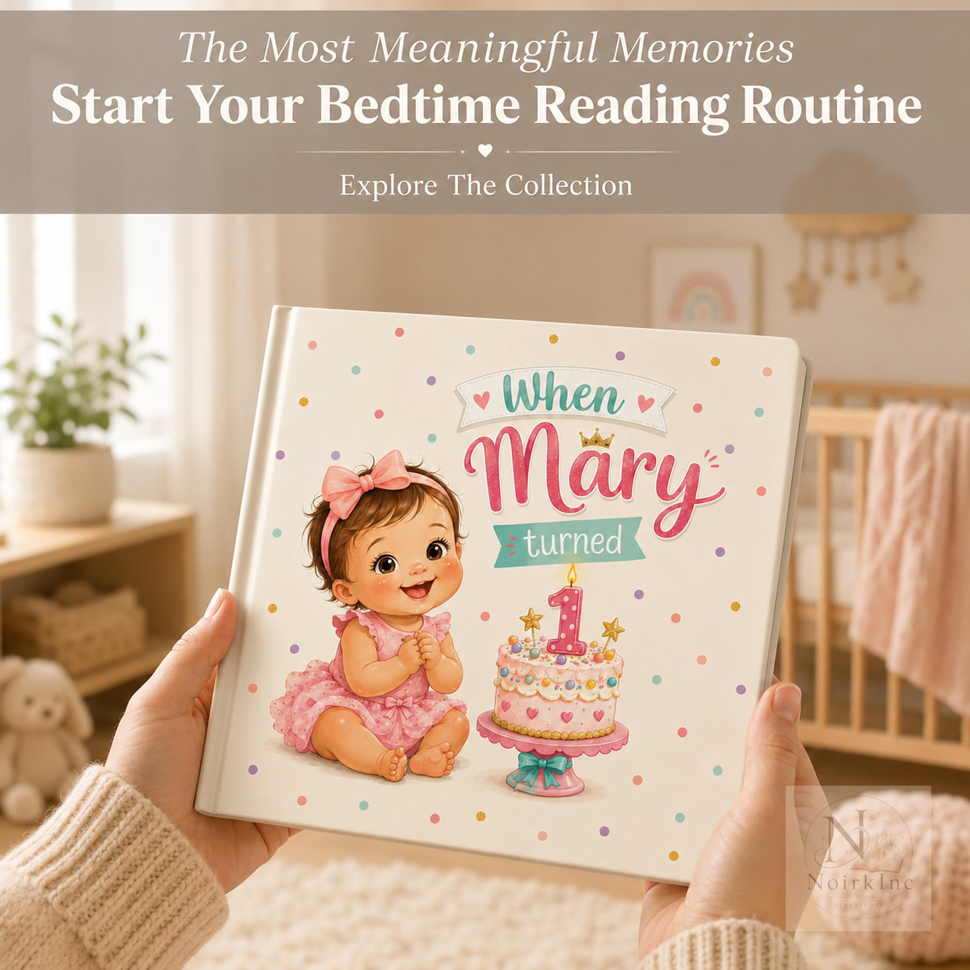 Personalized First Birthday Book for Boys and Girls