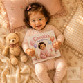 Personalized First Birthday Book With Baby's Name and Face