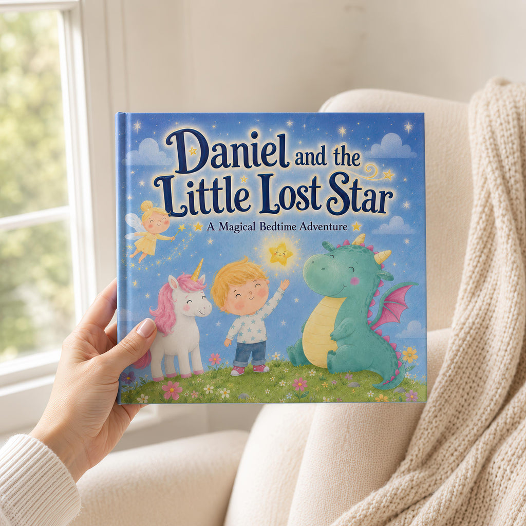 Personalized Bedtime Story Book, Custom Name Children’s Book, Dragon Unicorn Fairy Adventure, Baby Shower Birthday Gift