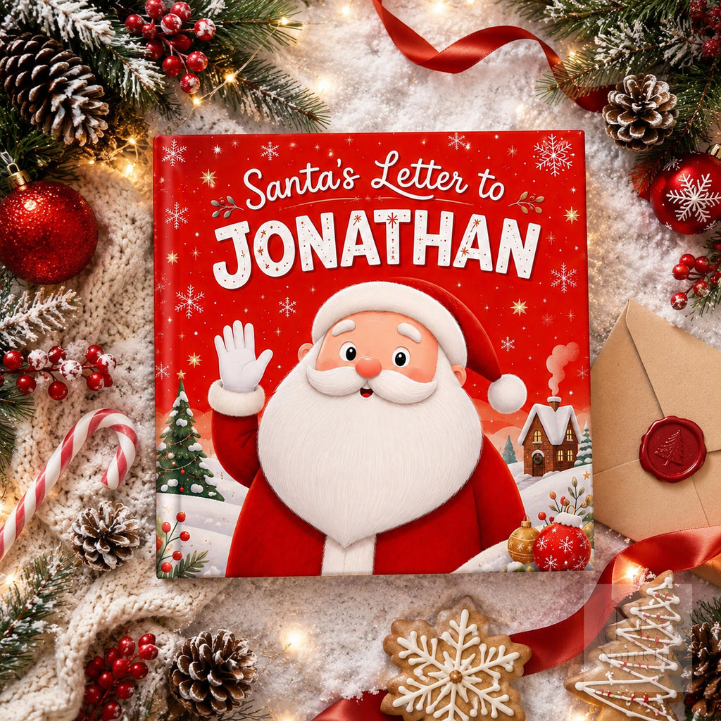 Personalized Christmas Book for Kids With Santa Letter