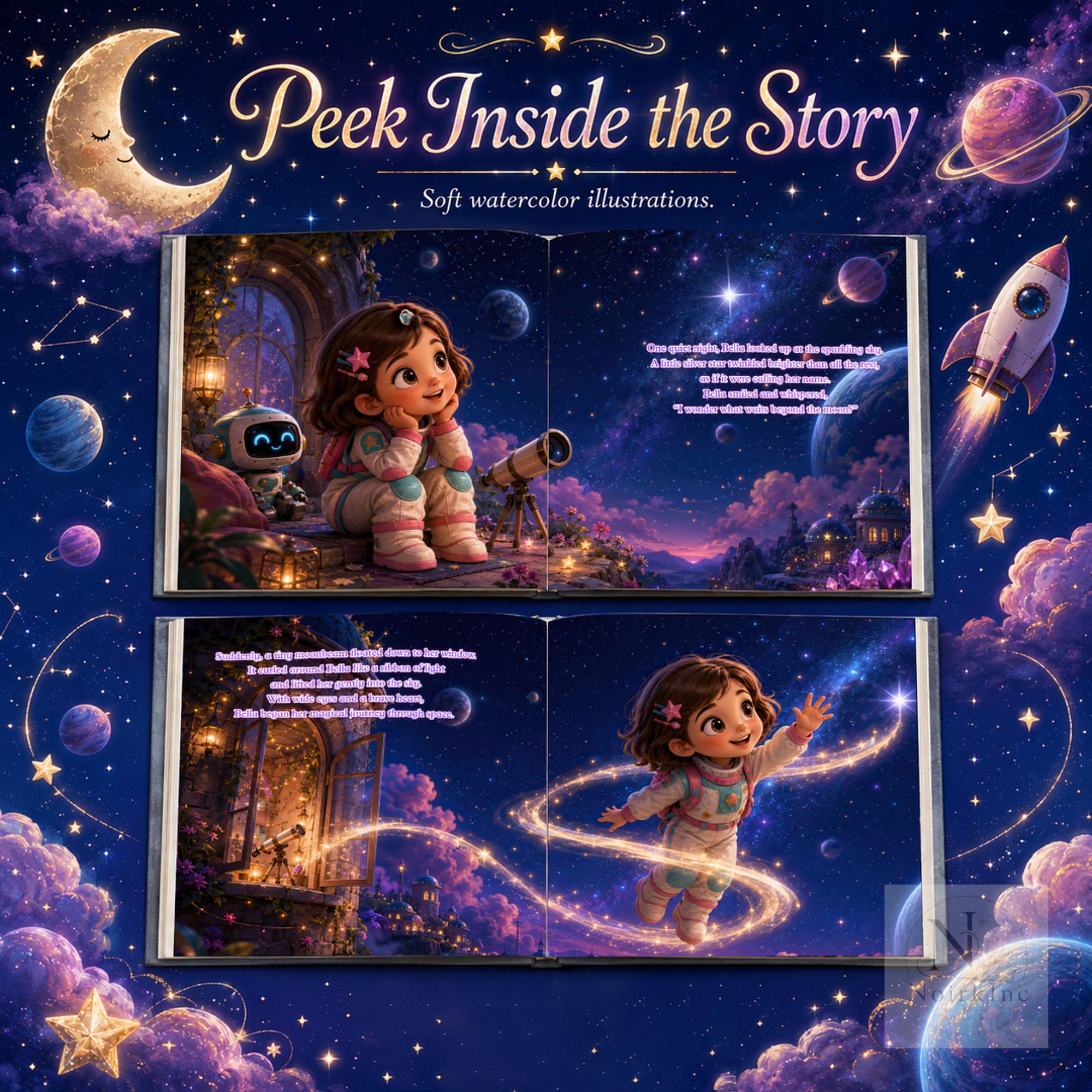 Personalized Space Book for Kids: Custom Astronaut Storybook
