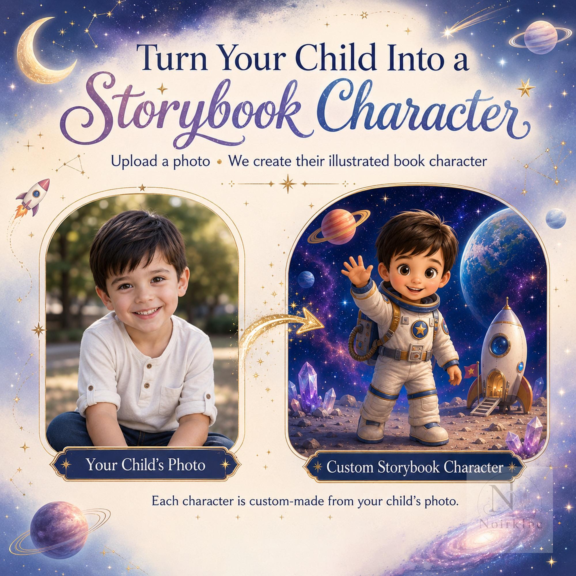 Personalized Space Book for Kids: Custom Astronaut Storybook