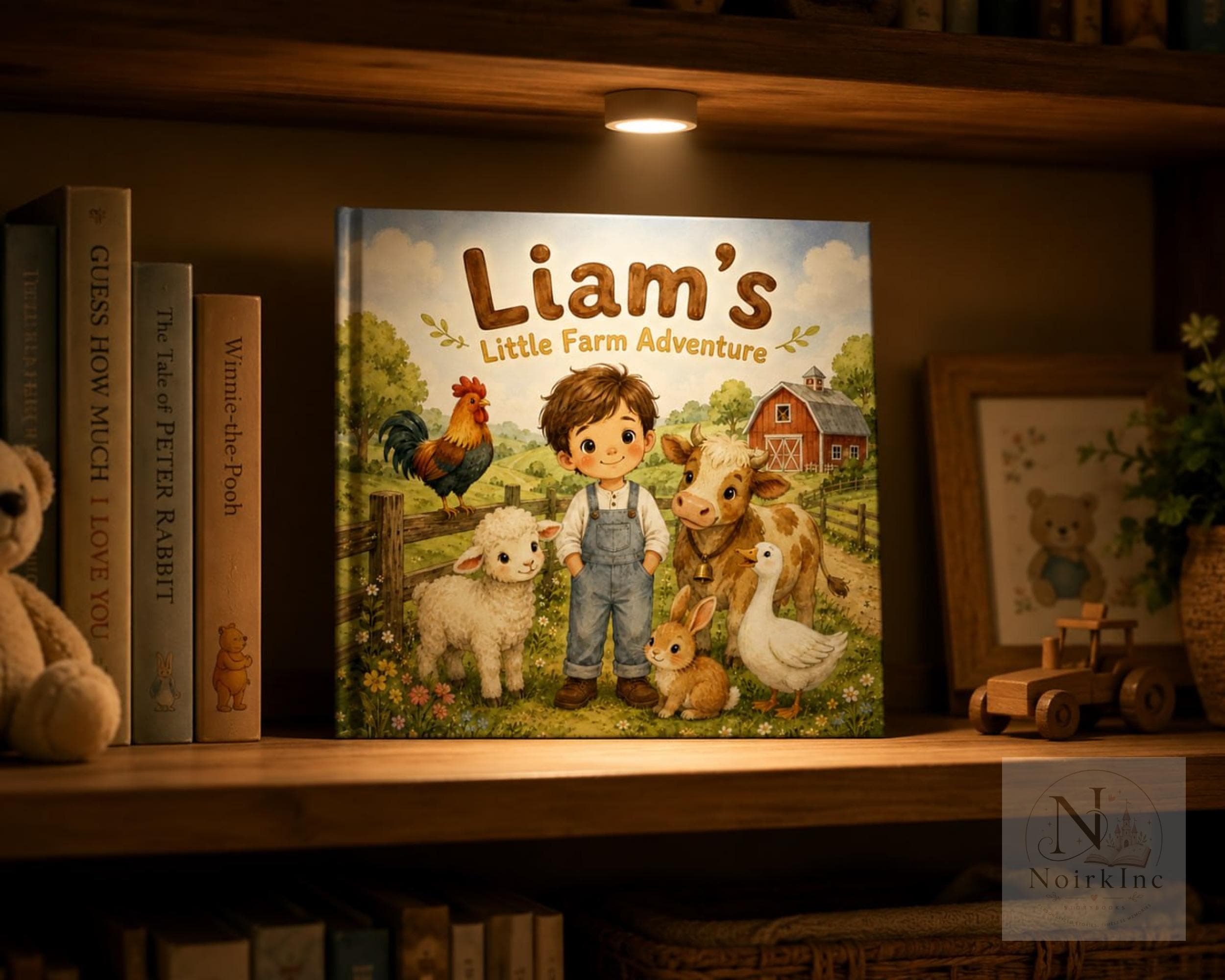 Personalized Farm Animal Book for Kids