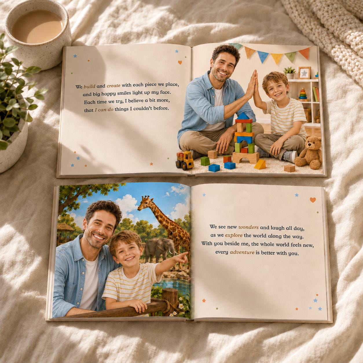 Personalized Dad Book for Father's Day – Custom Photo Storybook