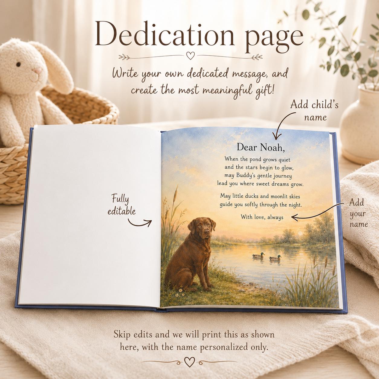 Personalized Duck Hunting Baby Book, Custom Little Hunter Bedtime Story, Mallard Nursery Keepsake, Baby Boy Shower Gift