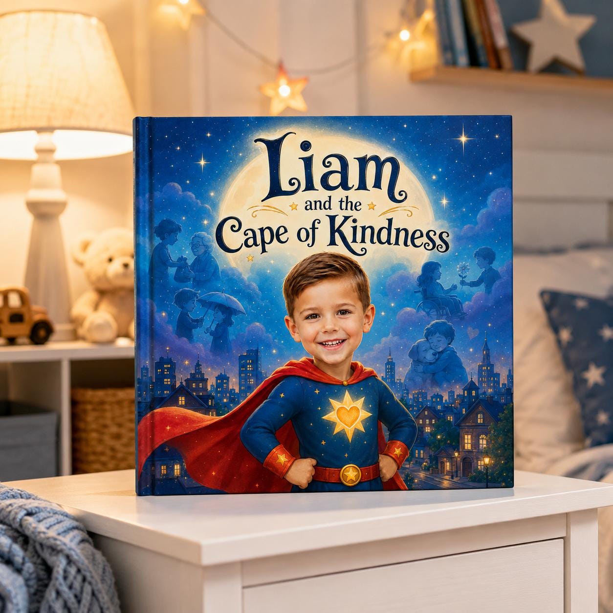 Personalized Superhero Story Book for Kids, Custom Name & Photo