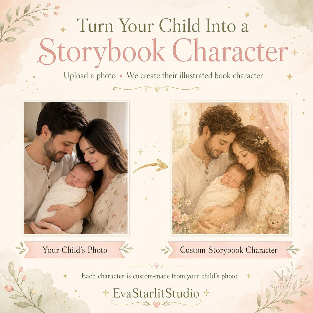 Personalized Baby Boy Story Book, Newborn Keepsake