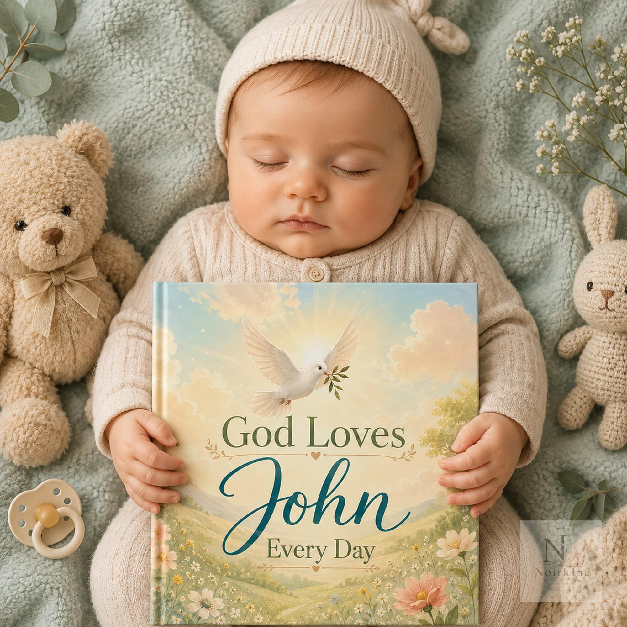 Personalized Christian Baby Book for Boys