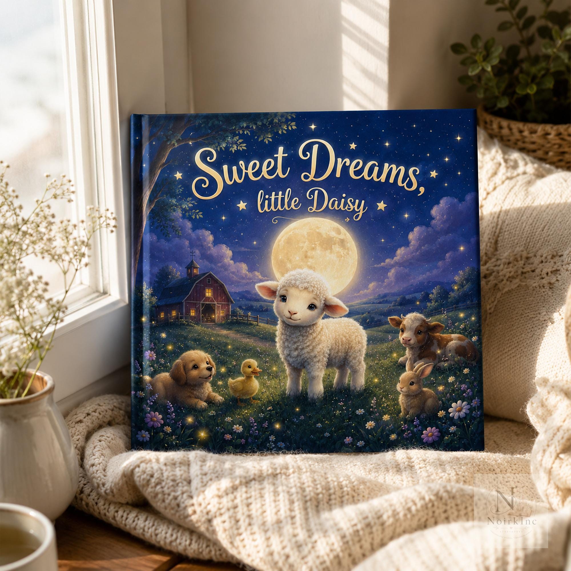 Personalized Bedtime Story Book With Farm Animals