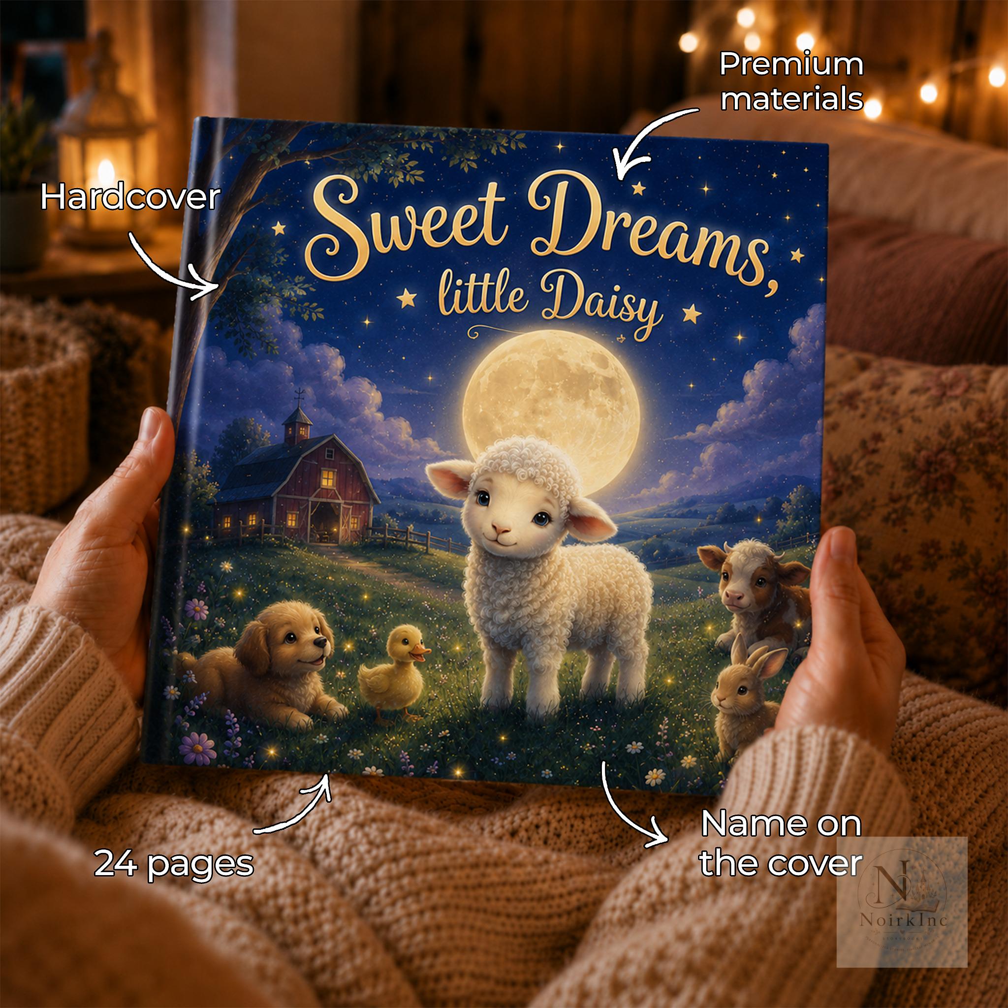 Personalized Bedtime Story Book With Farm Animals