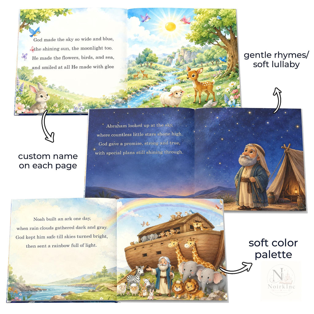 Personalized First Bible Stories Book for Kids