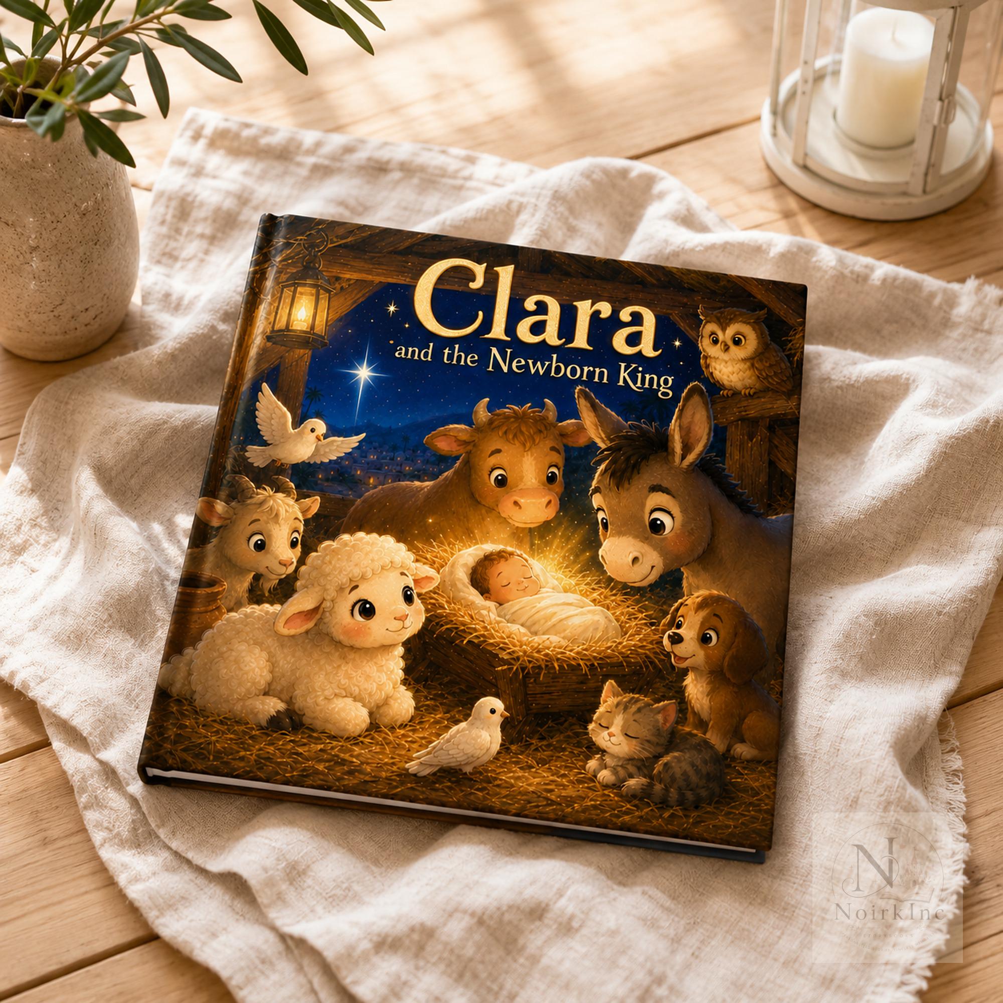 Personalized Baptism Book for Babies, Christian Keepsake