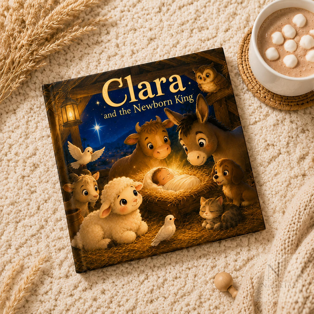 Personalized Baptism Book for Babies, Christian Keepsake