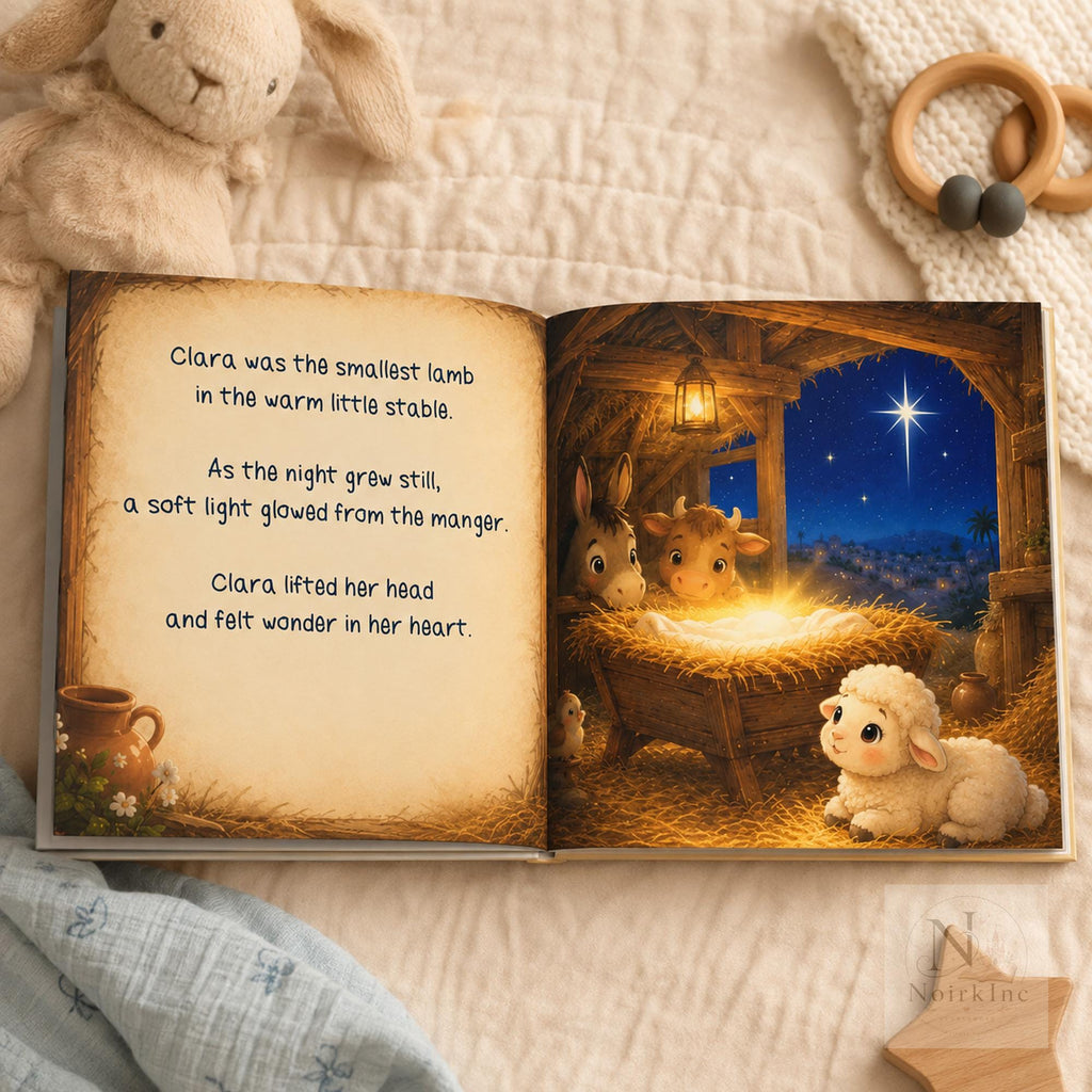 Personalized Baptism Book for Babies, Christian Keepsake