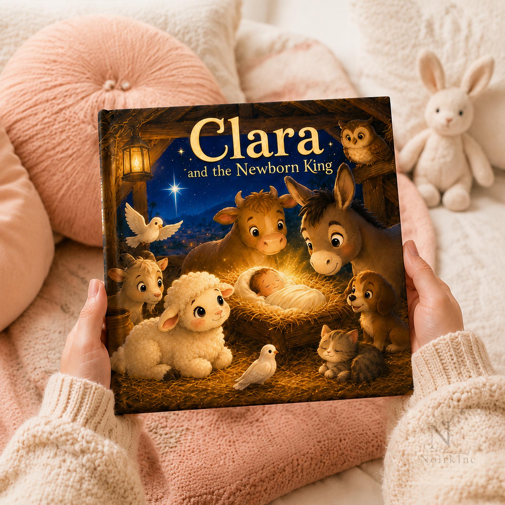 Personalized Baptism Book for Babies, Christian Keepsake