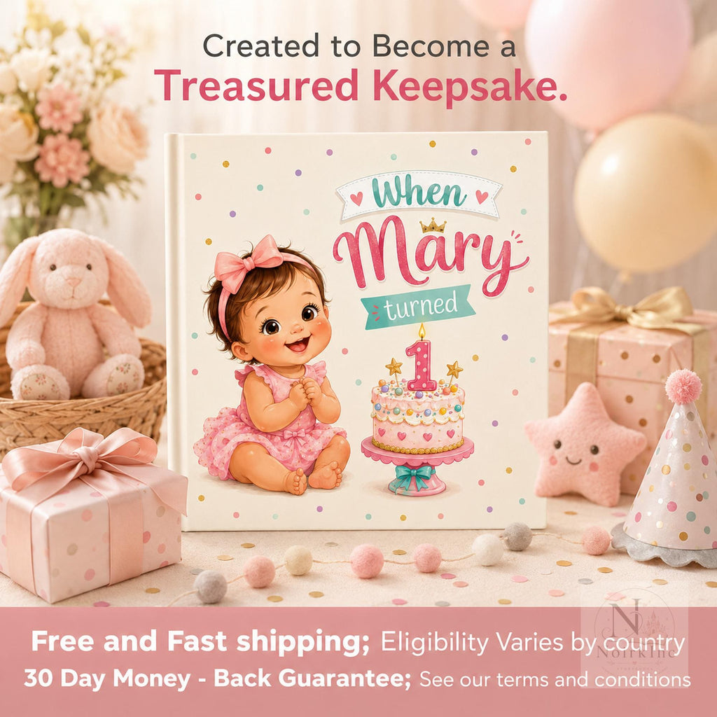 Personalized First Birthday Book for Boys and Girls