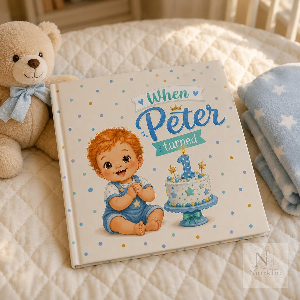 Personalized First Birthday Book for Boys and Girls
