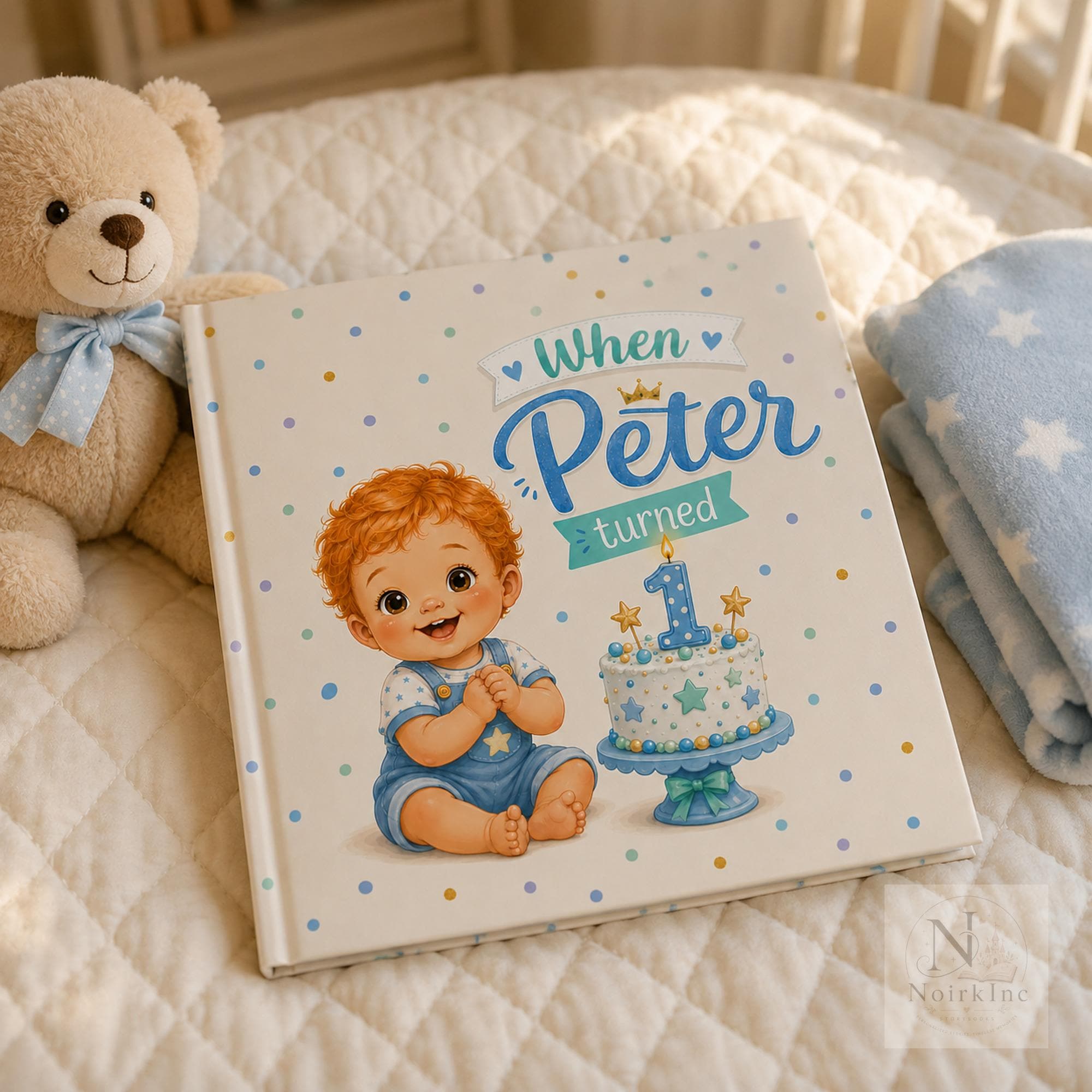 Personalized First Birthday Book for Boys and Girls