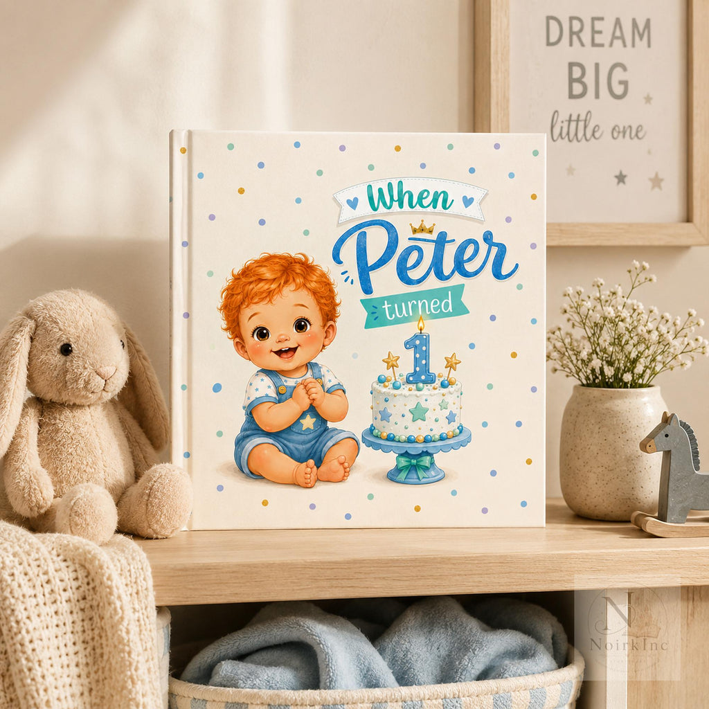 Personalized First Birthday Book for Boys and Girls
