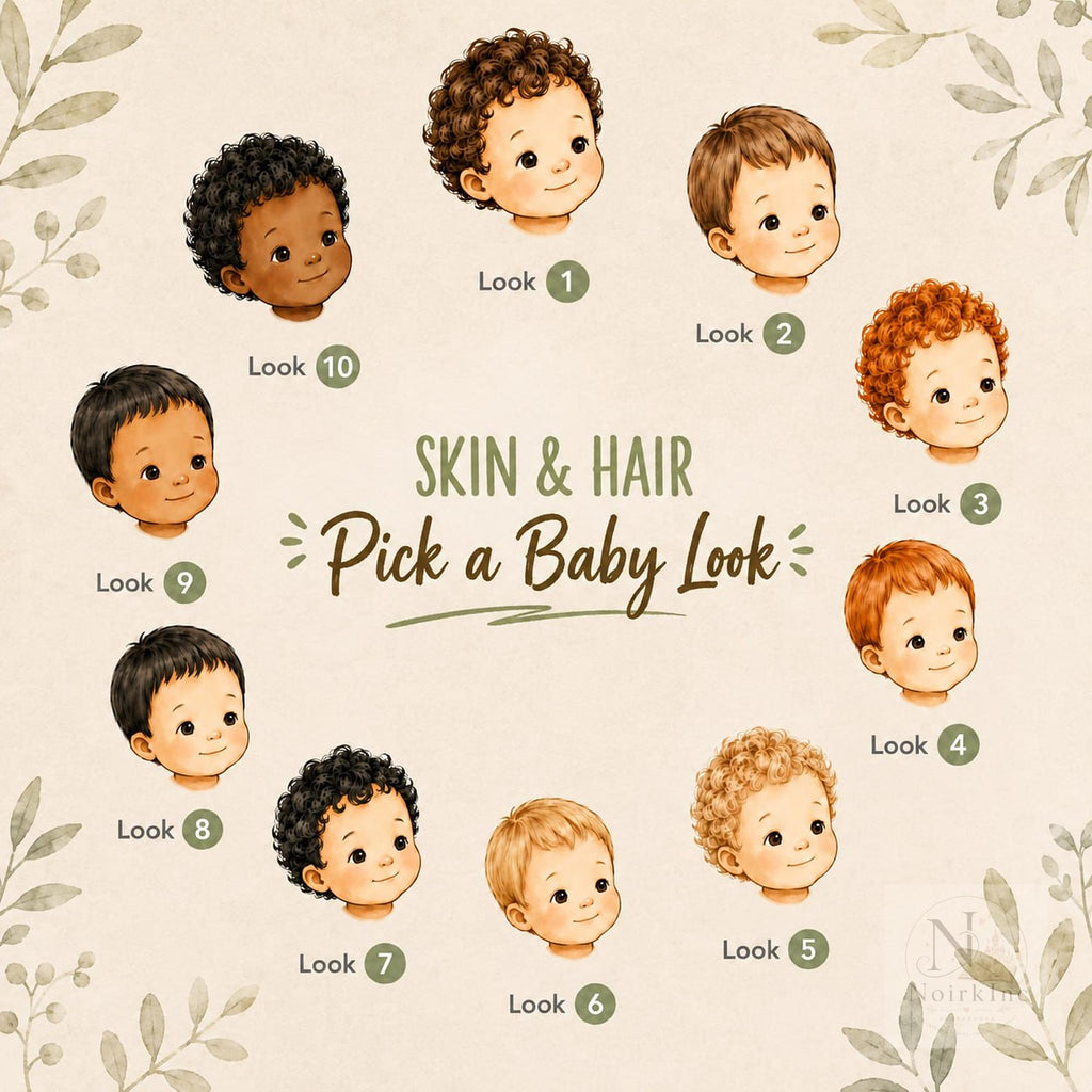 Personalized First Birthday Book With Baby's Name and Face