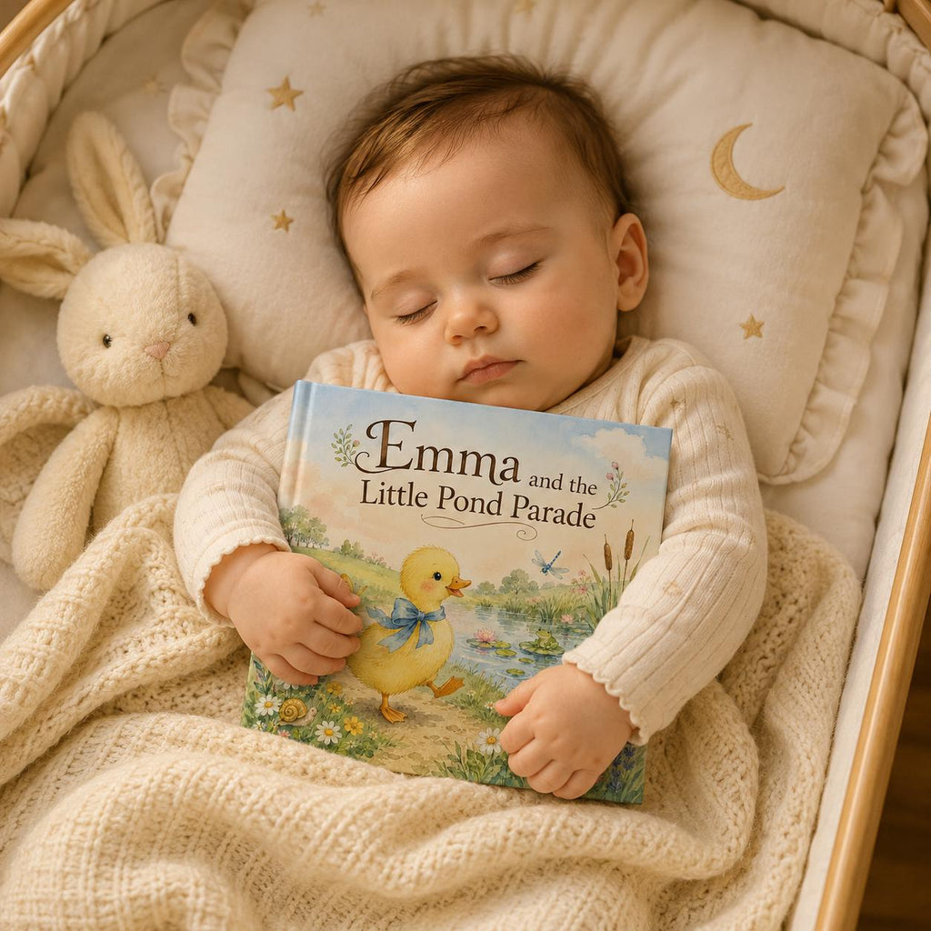 Personalized Duckling Story Book, Custom Name Kids Hardcover Gift
