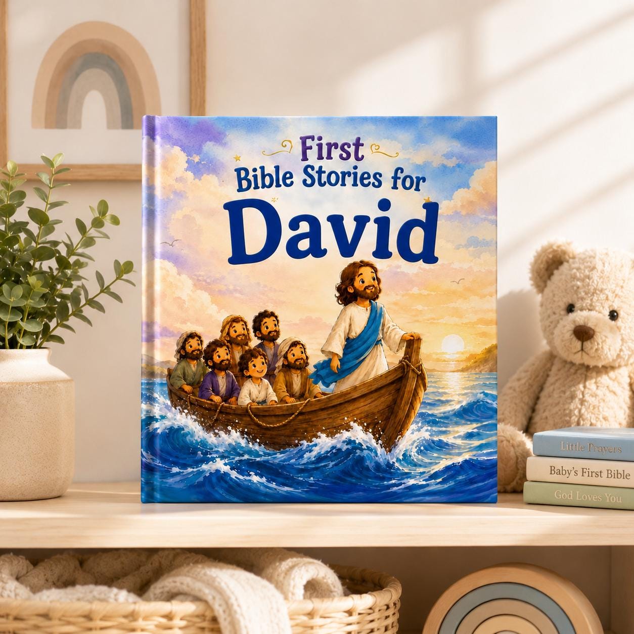 Personalized Bible Story Book for Kids | Custom Baptism Gift