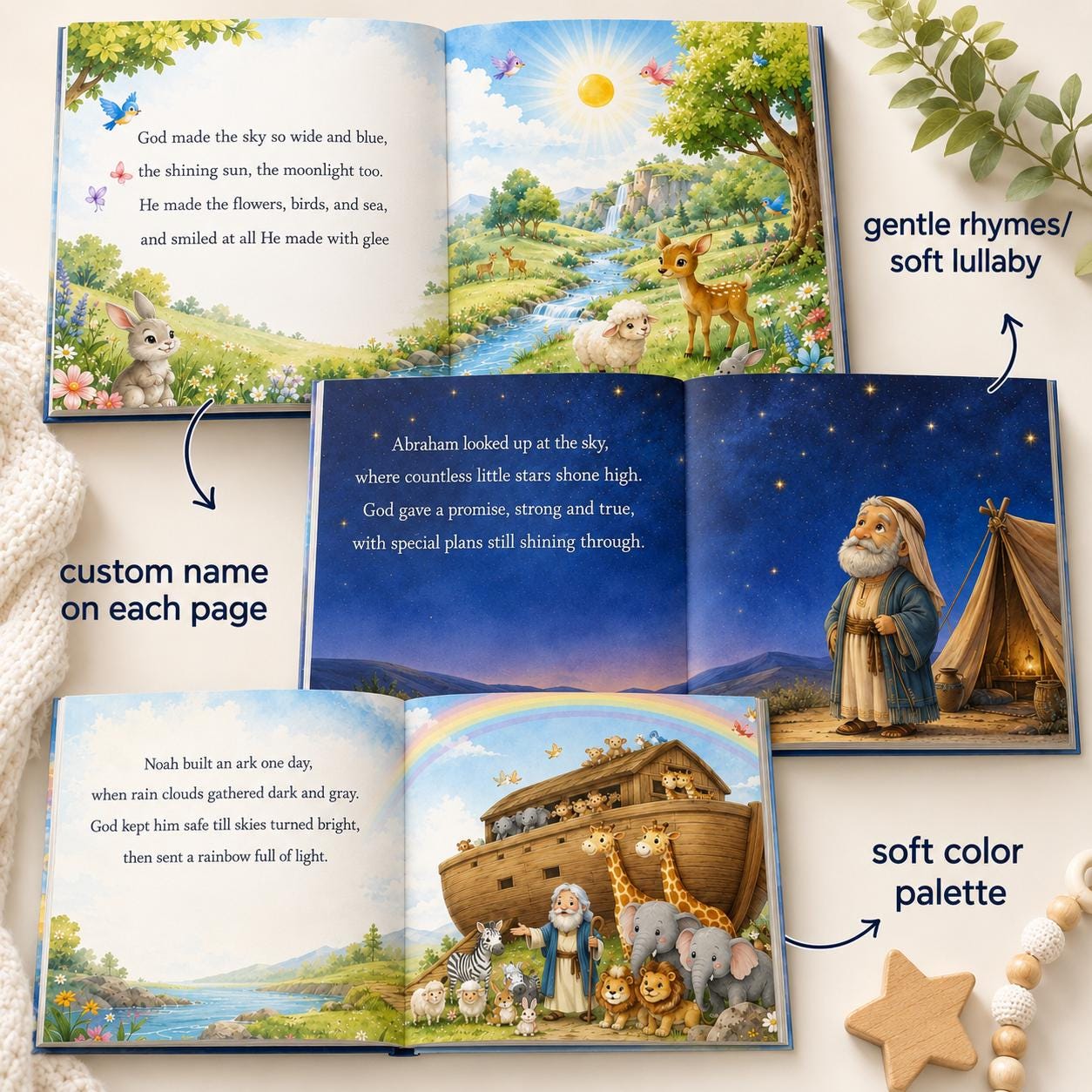 Personalized Bible Story Book for Kids | Custom Baptism Gift