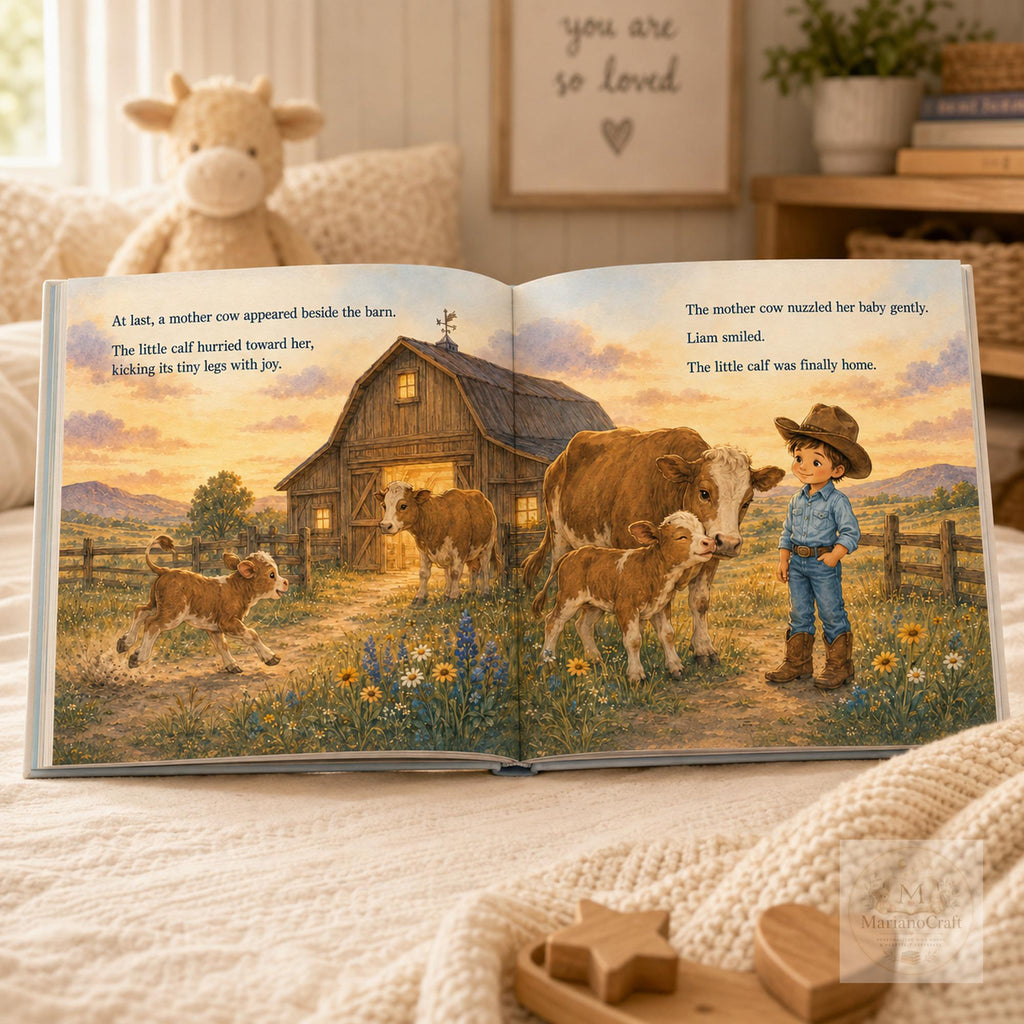 Personalized Cowboy Baby Book With Custom Name